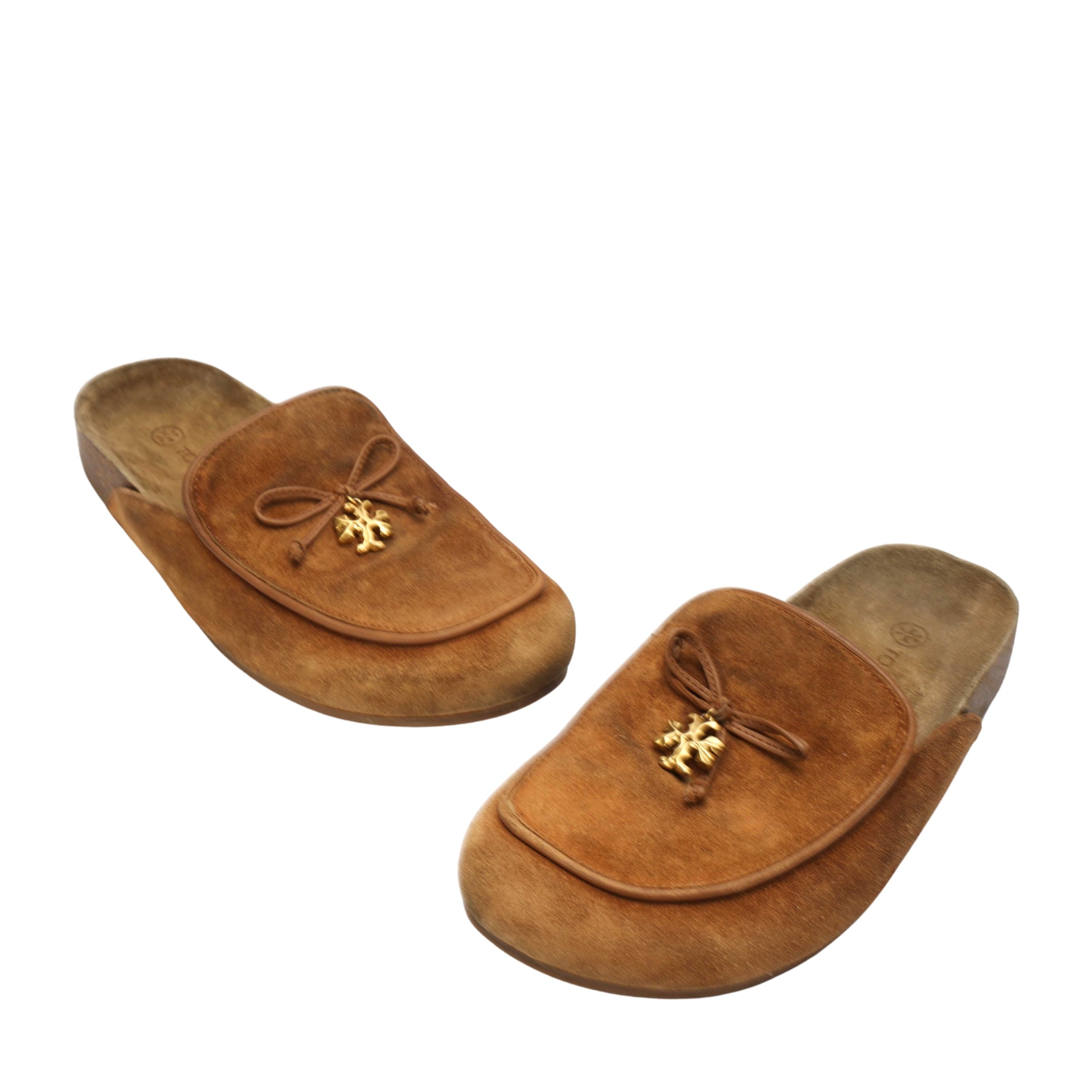 Tory Burch Suede Mule Slides