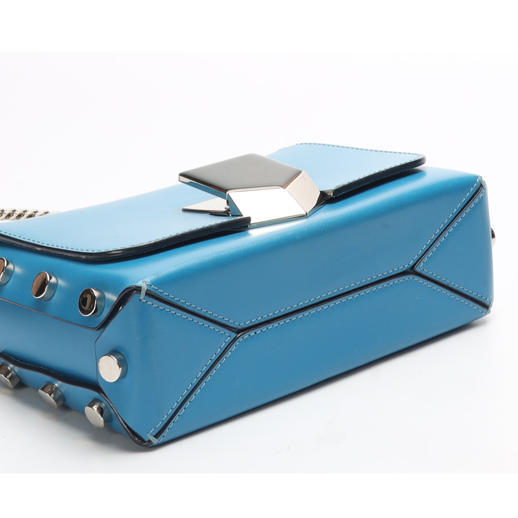 Jimmy Choo Blue Lockett Crossbody Bag