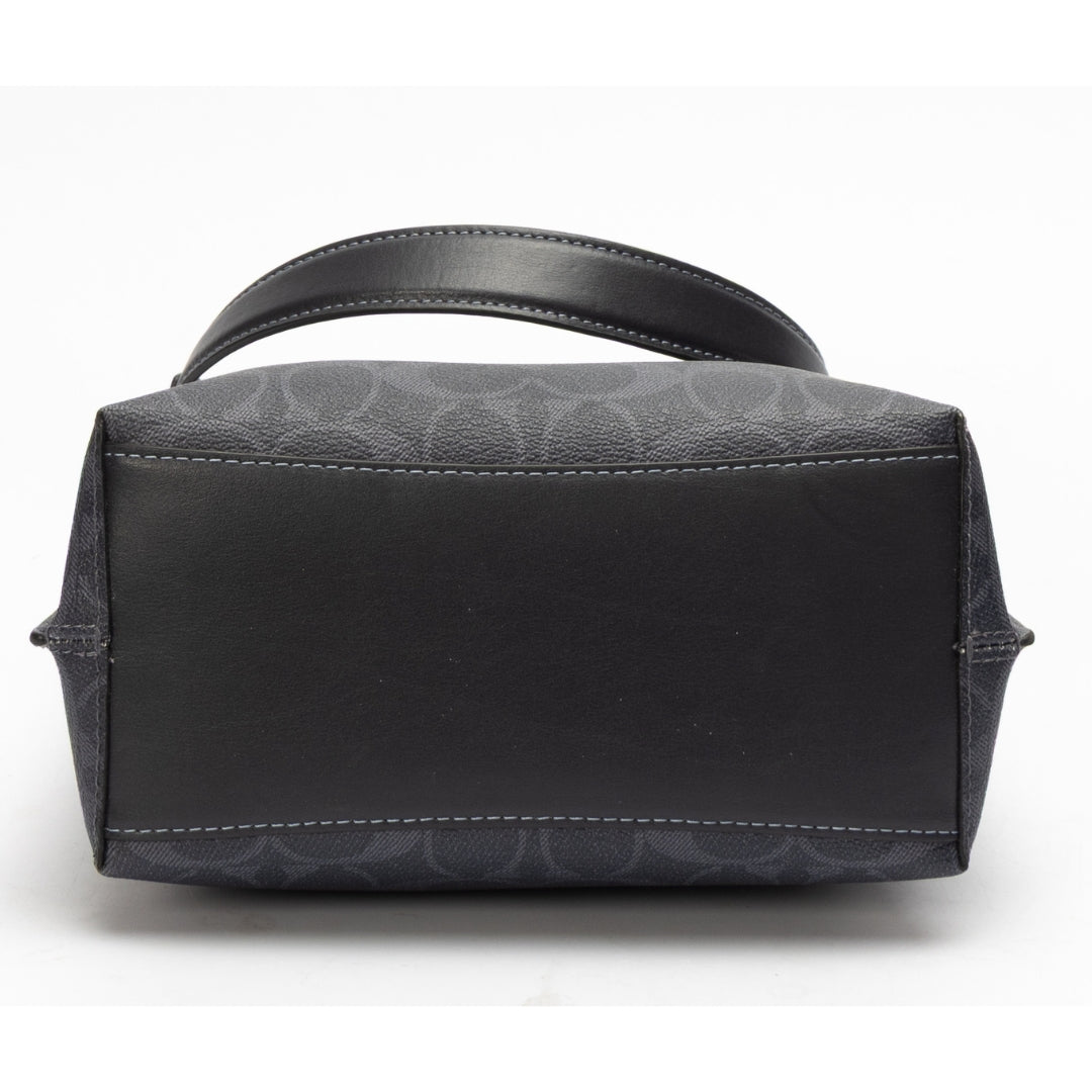 Coach Signature Coated Canvas Small Town Bucket Bag