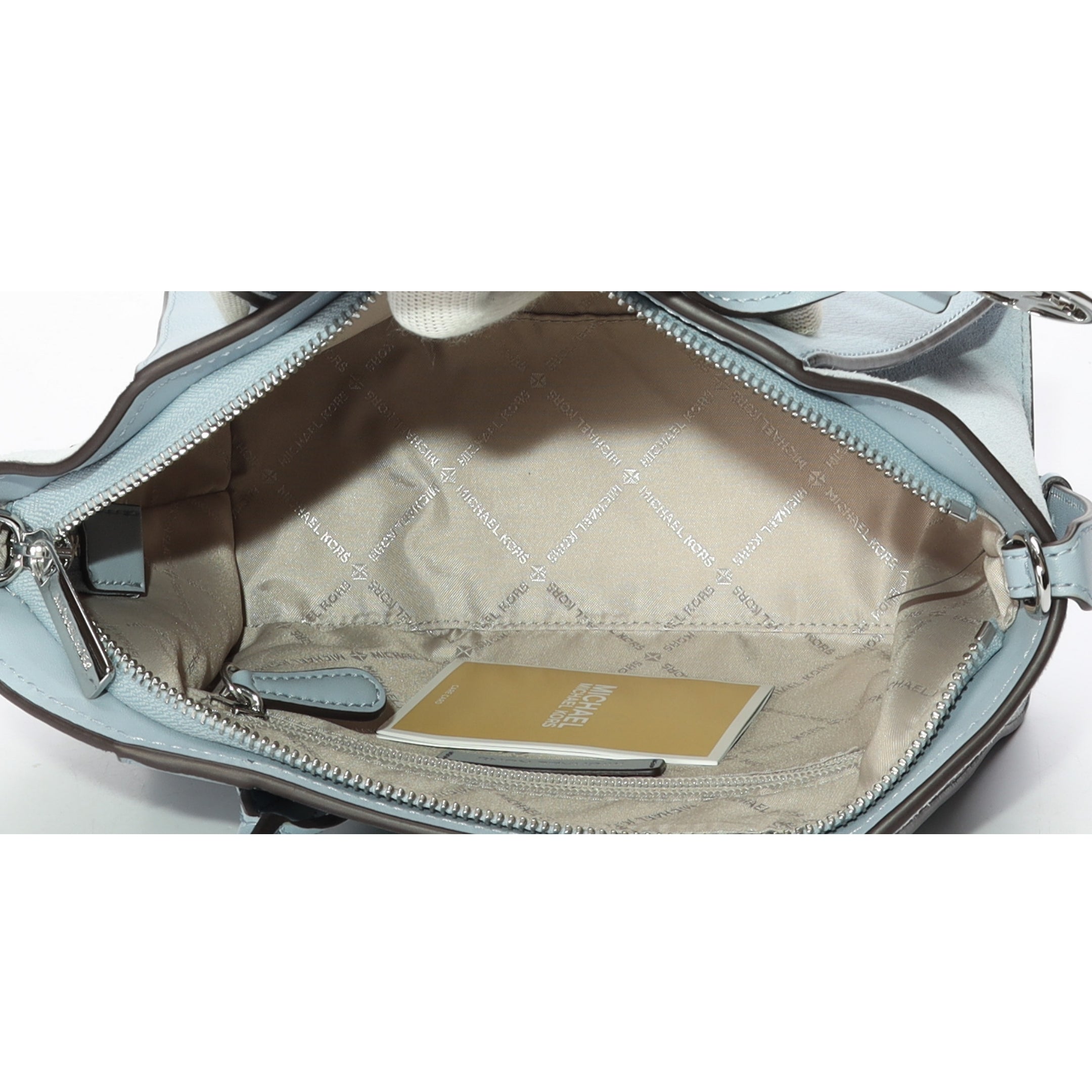 Michael Kors Blue Avril Convertible Satchel