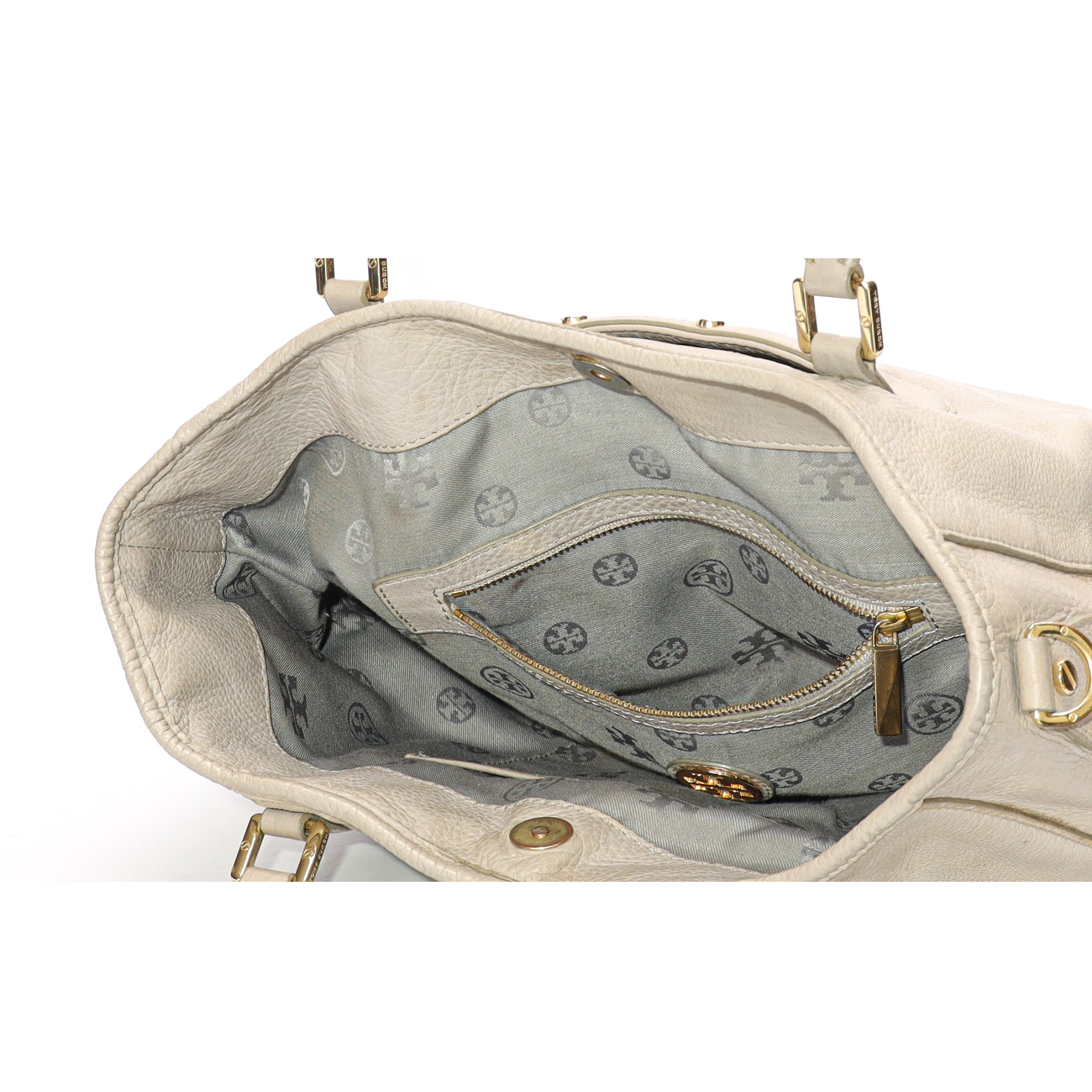 Tory Burch Amanda Beige Hobo Bag