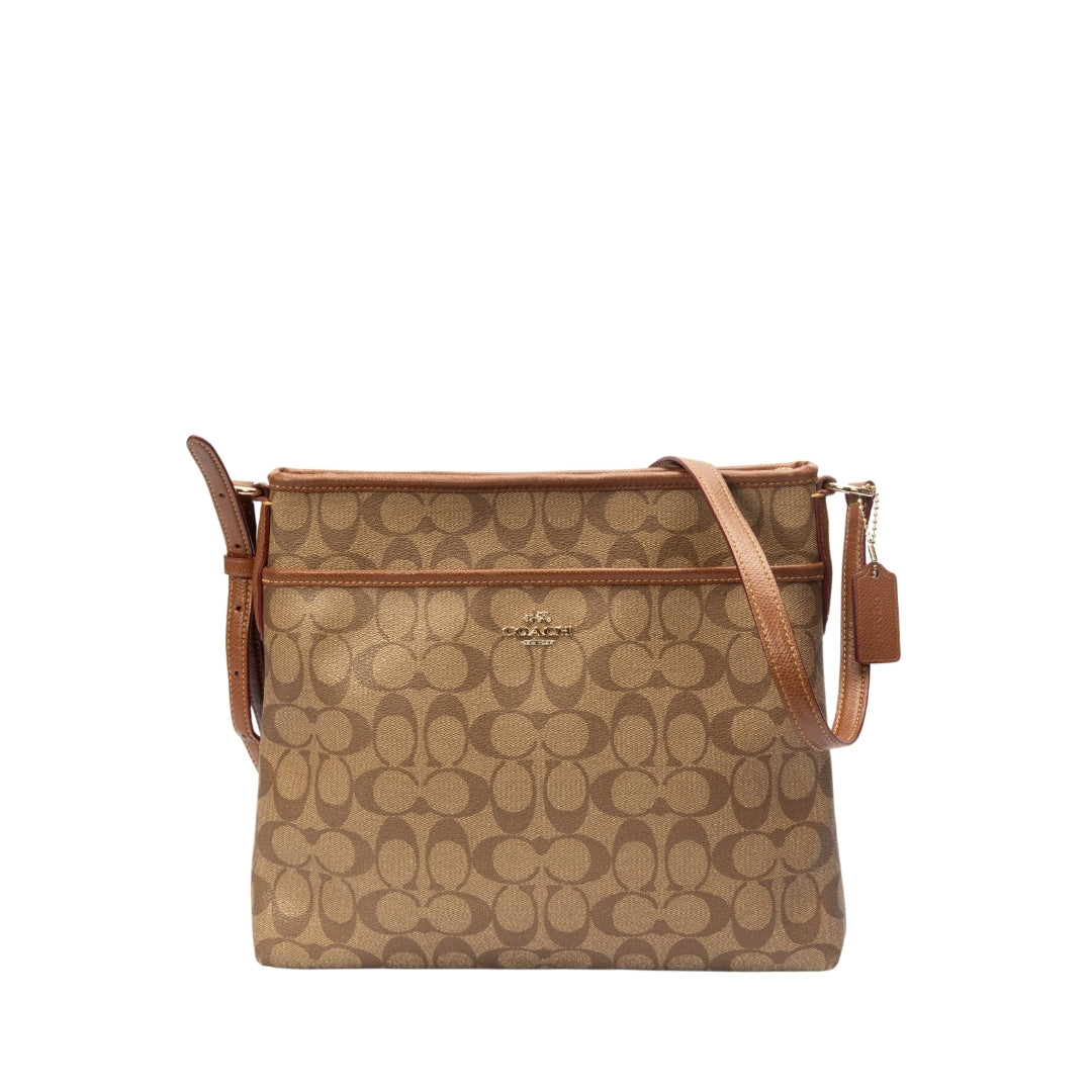 Coach Leather File Messenger Bag