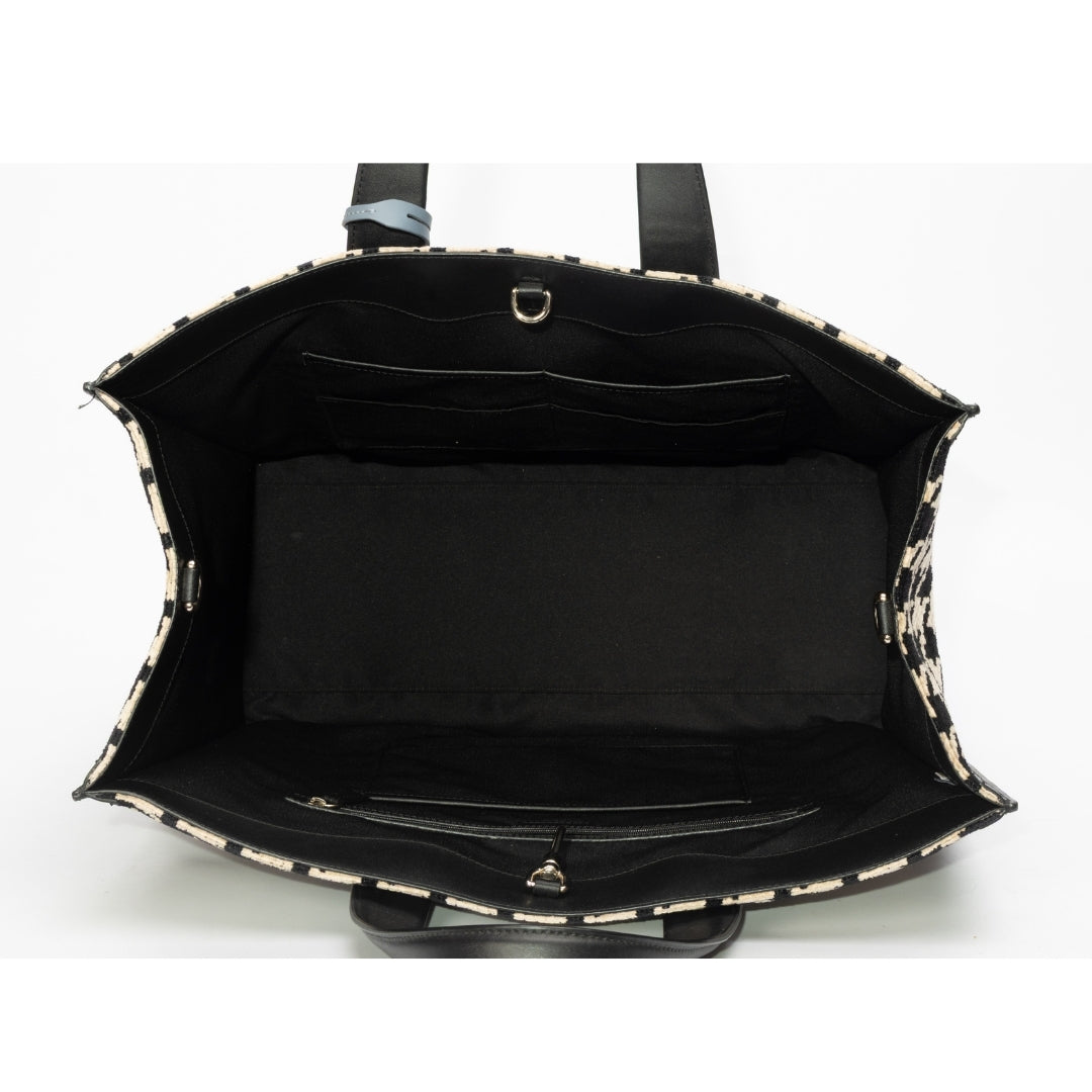 Kate Spade Black Multi Manhattan Large Tote