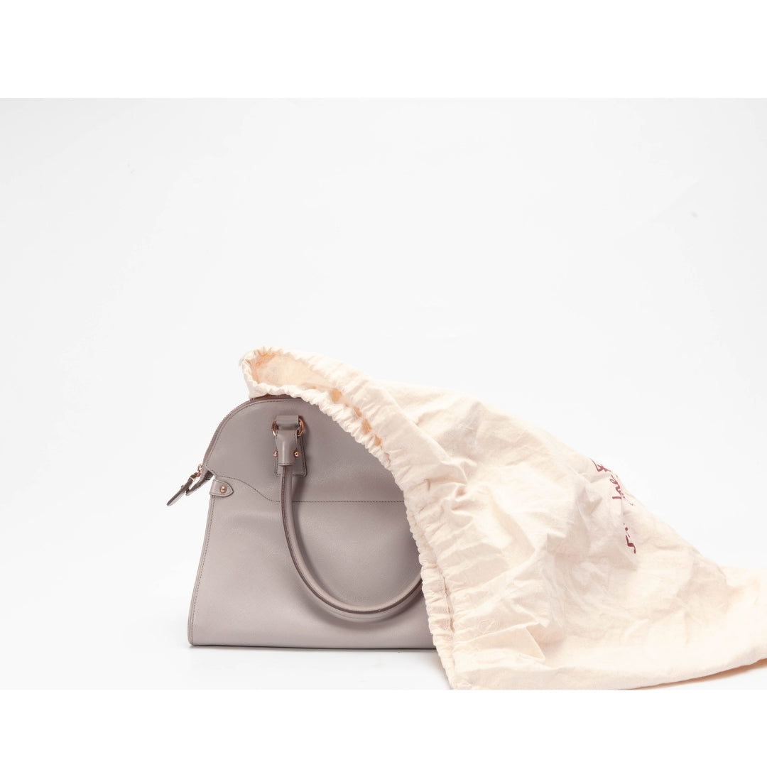 Salvatore Ferragamo Saffiano Leather Satchel