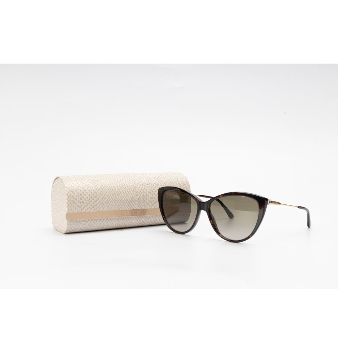 Jimmy Choo Brown Cat Eye Sunglasses