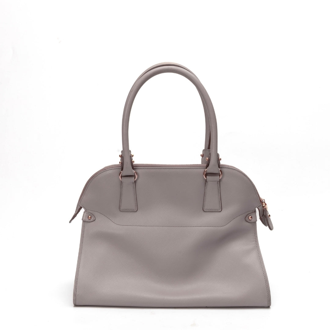 Salvatore Ferragamo Saffiano Leather Satchel
