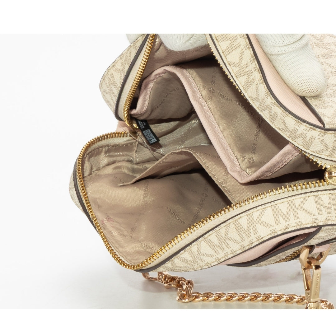 Michael Kors White Jet Set Large Crossbody Bag