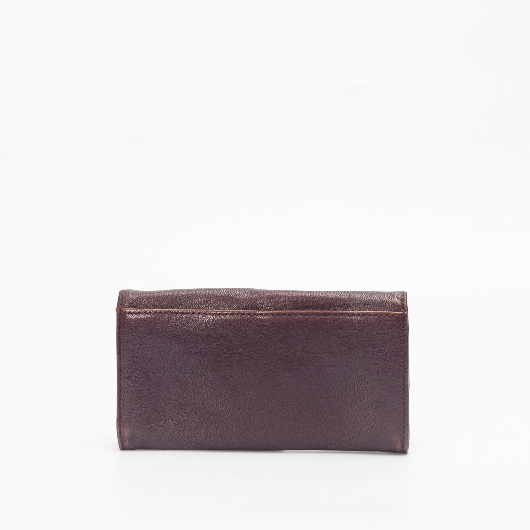 Michael Kors Python Embossed Leather Hamilton Flap Wallet