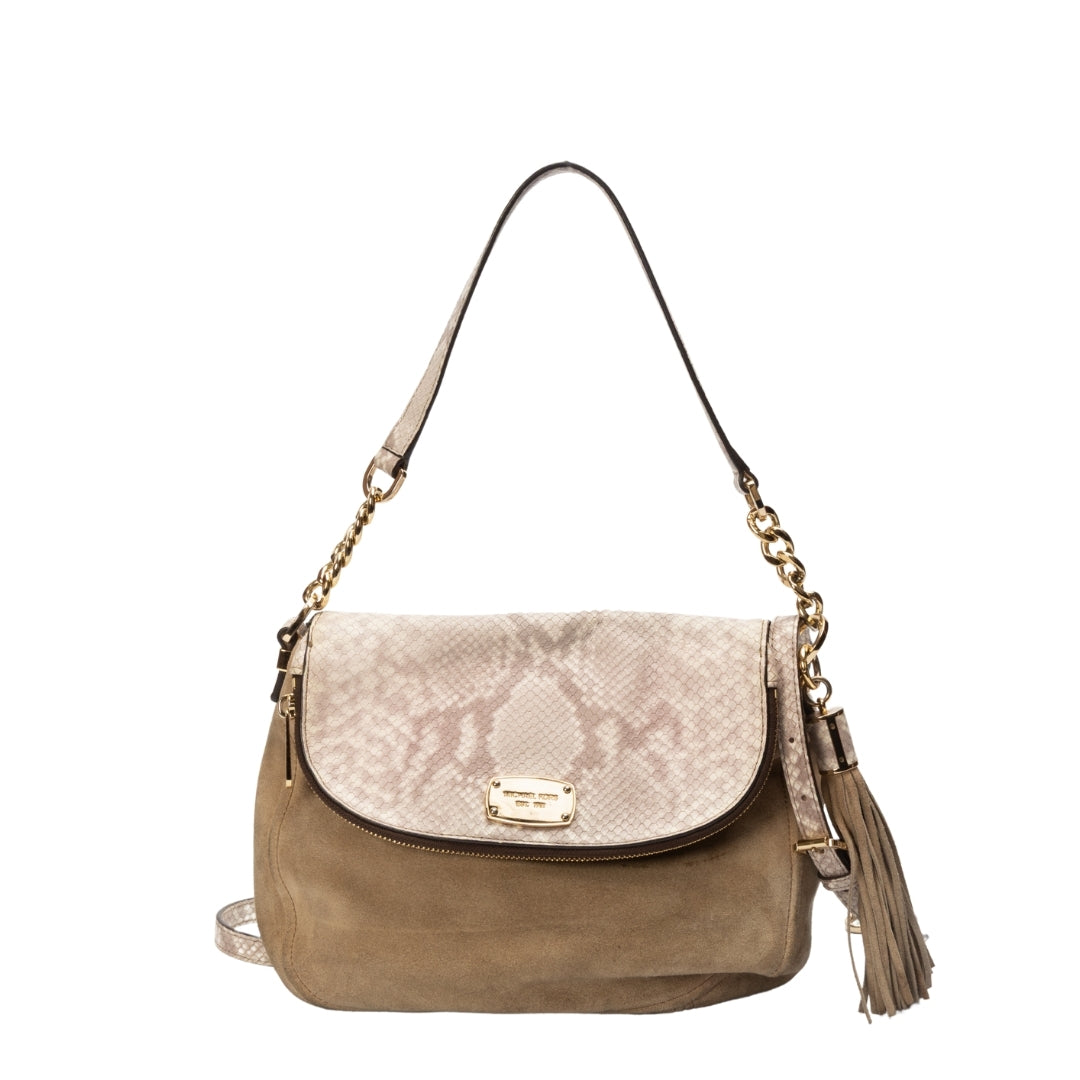 Michael Kors Convertible Bedford Suede Shoulder Bag