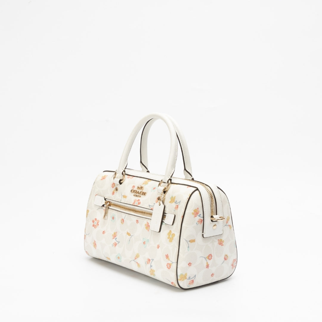 Coach Rowan Mystical Floral Print Satchel Bag