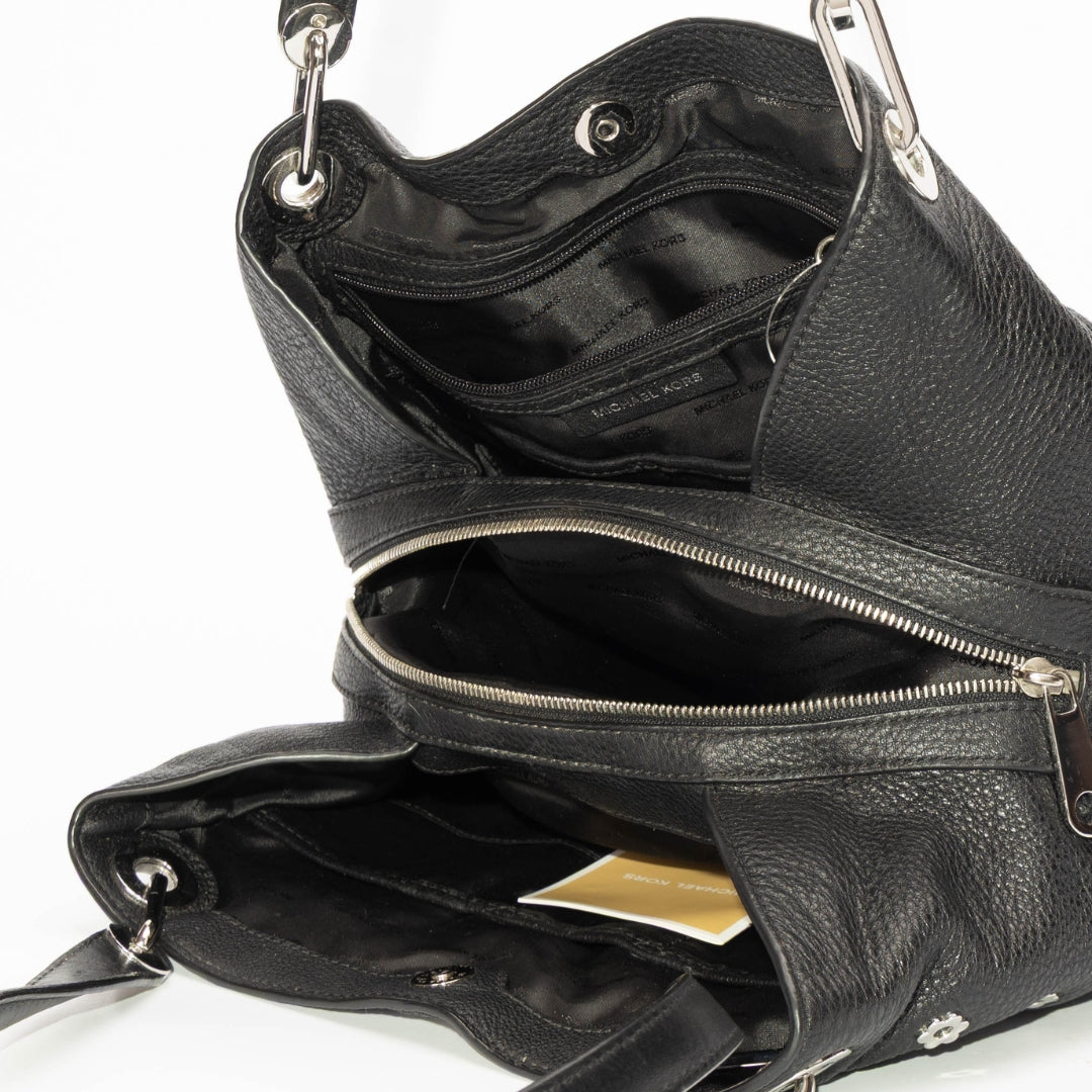 Michael Kors Raven Floral Studded Shoulder Bag