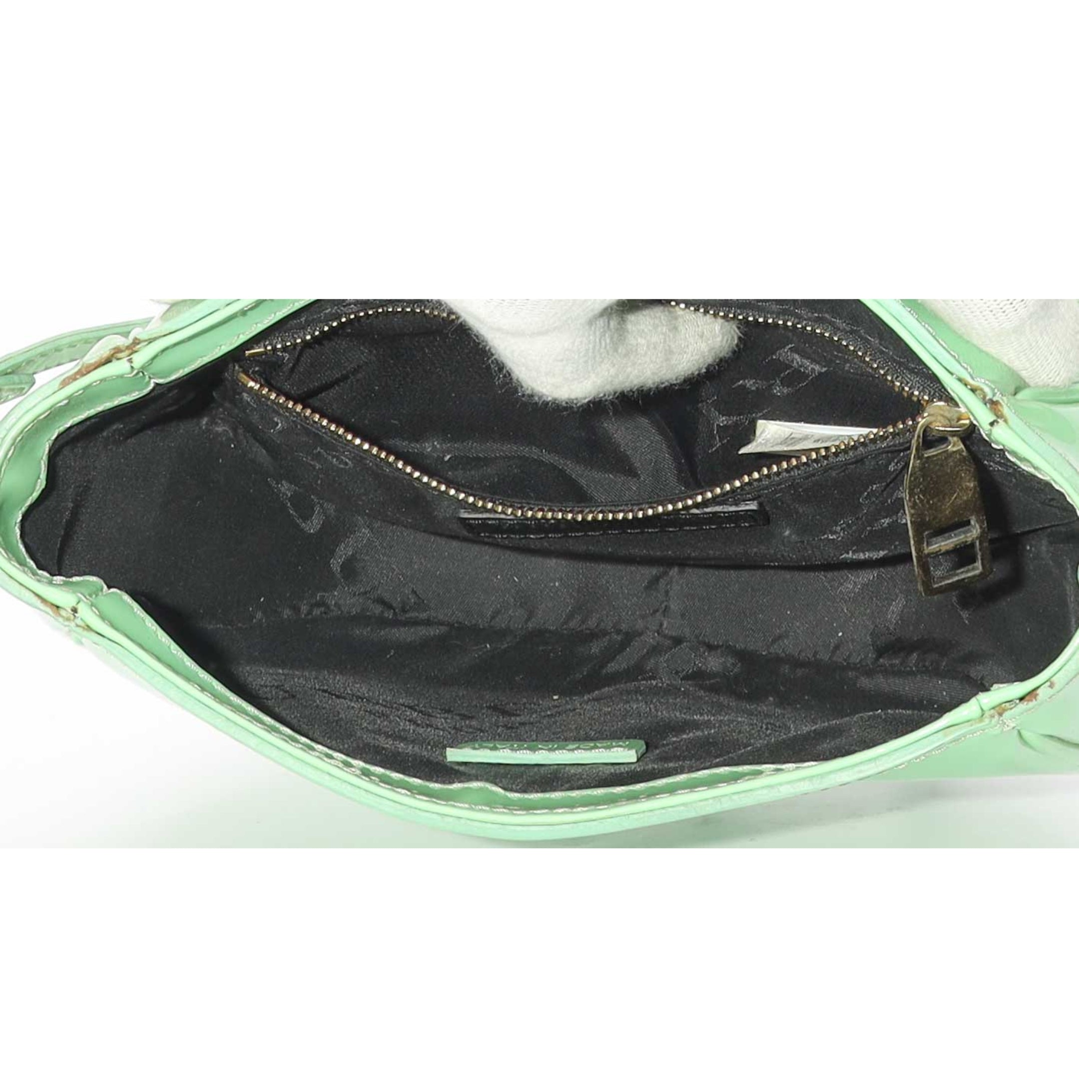 Burberry Green Patent Leather Crossbody Bag