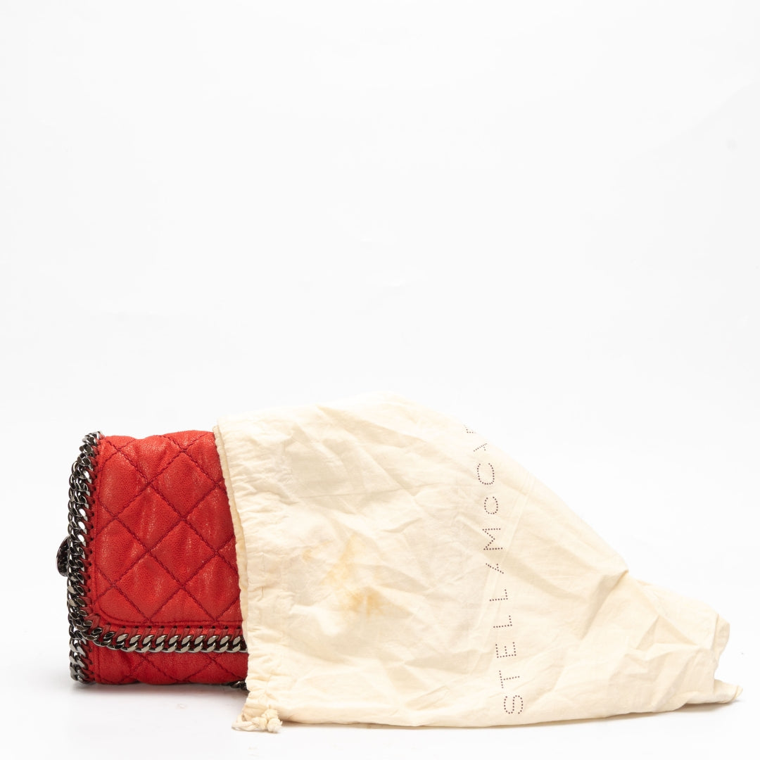 Stella McCartney Quilted Faux Leather Falabella Flap Bag