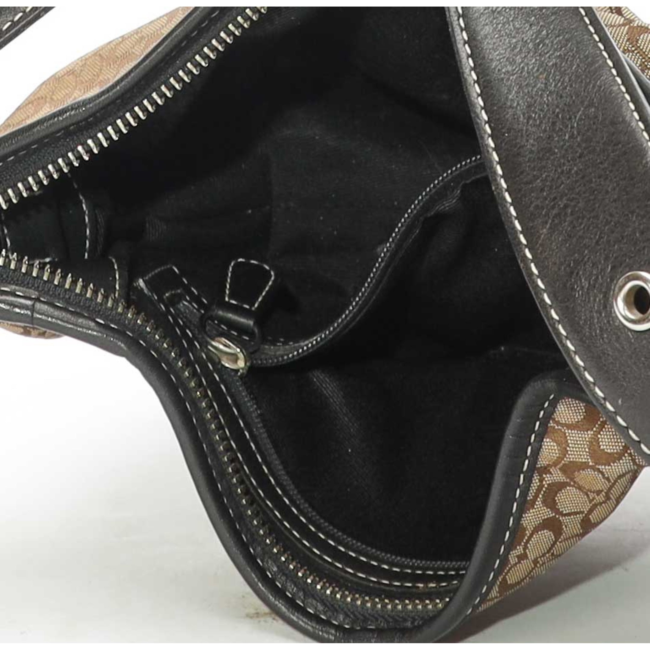 Coach Signature Suede Hobo