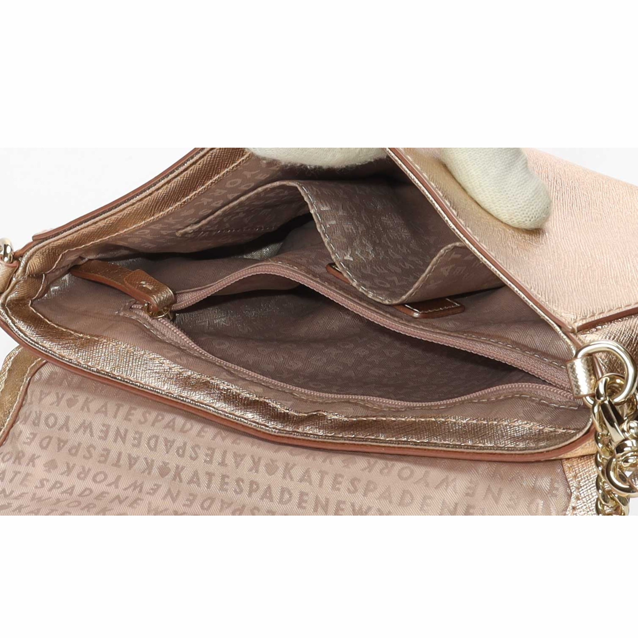 Kate Spade Laurel Rose Gold Crossbody Bag