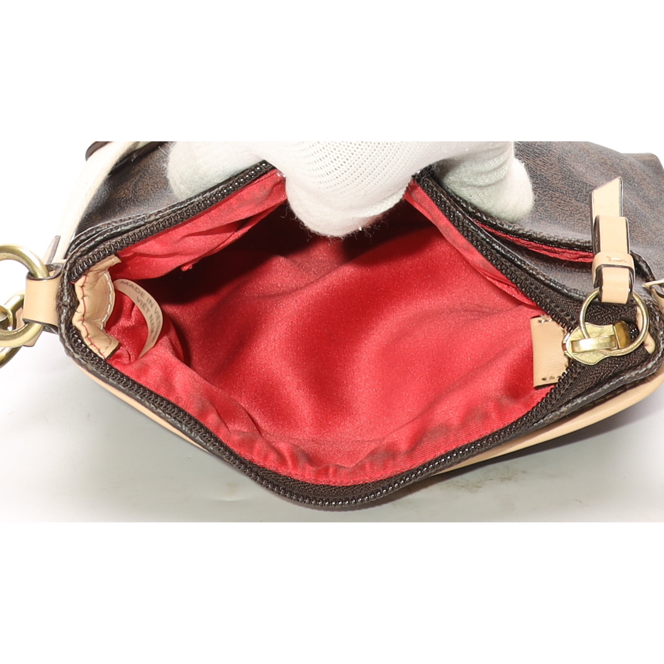 Coach Kitt Brown Canvas Crossbody Bag