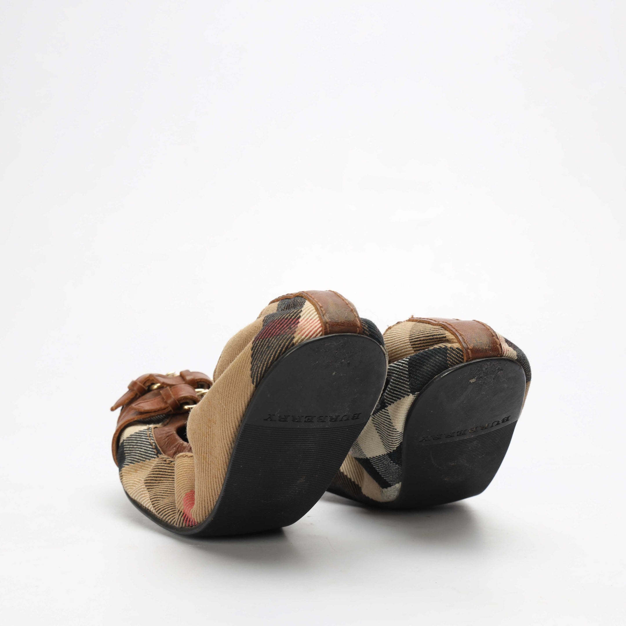 Burberry House Check Falcony Scrunch Ballet Flats