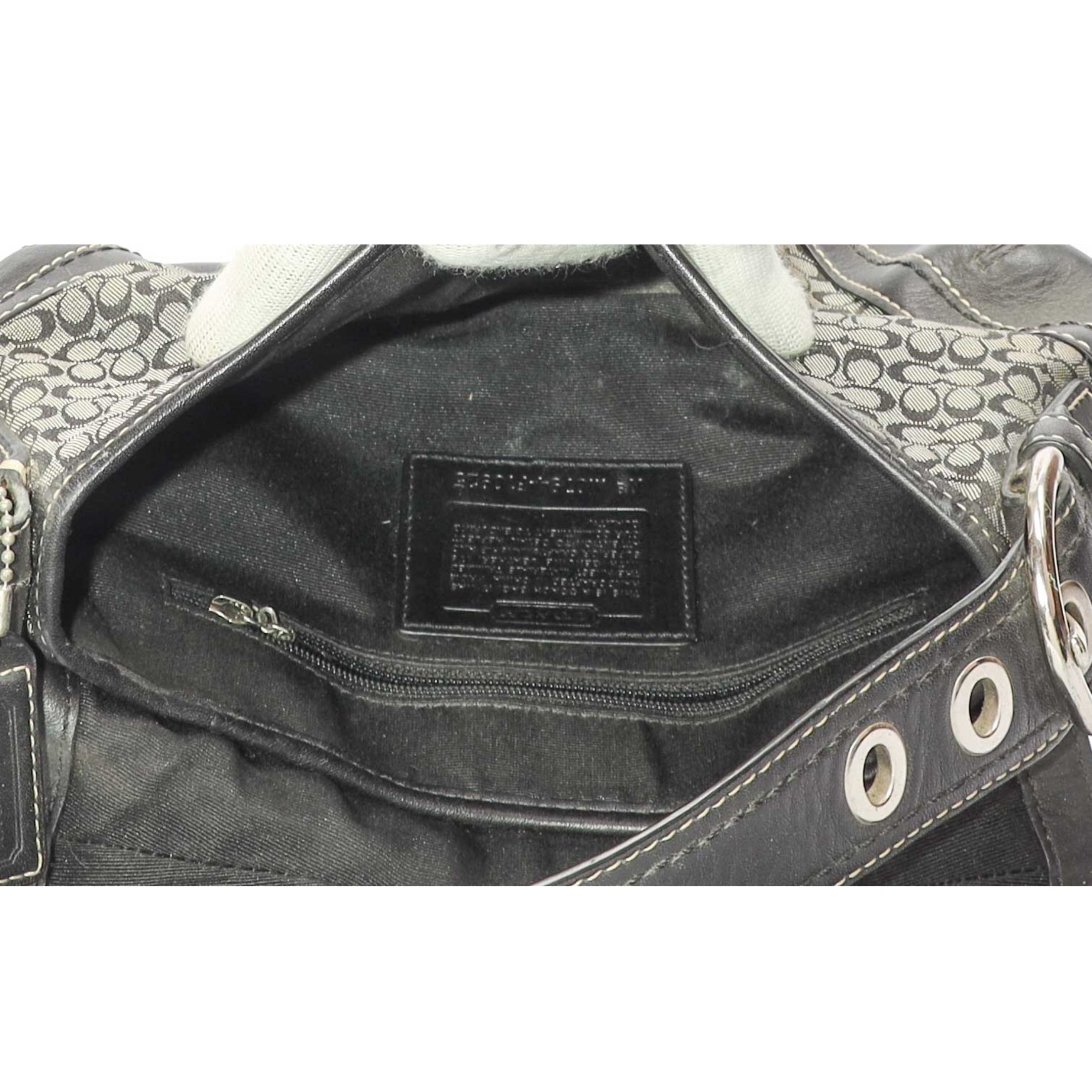 Coach Black Signature Soho Buckle Shoulder Bag Coach Black Signature Soho Buckle Shoulder Bag