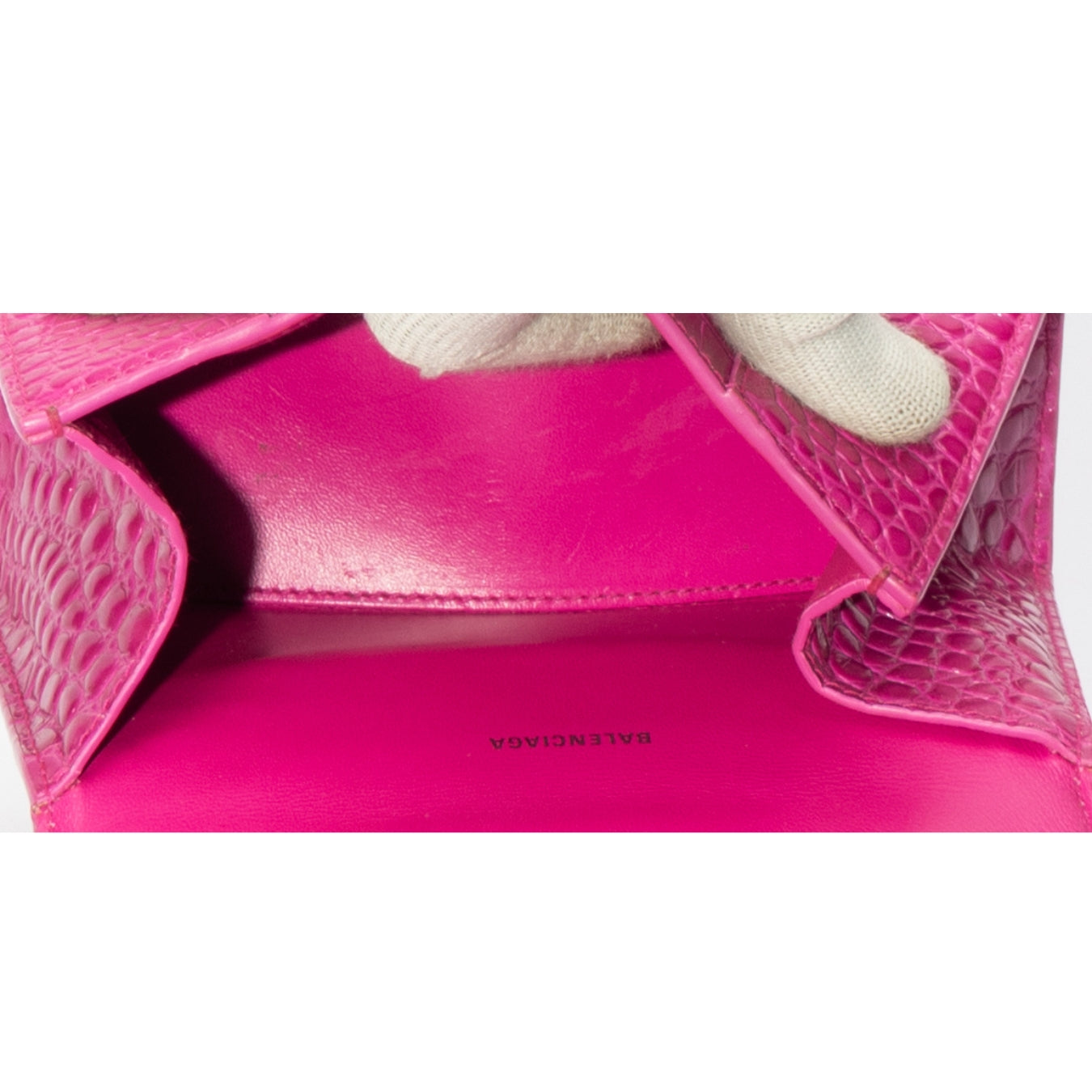 Balenciaga XS Pink Hourglass Crossbody Bag