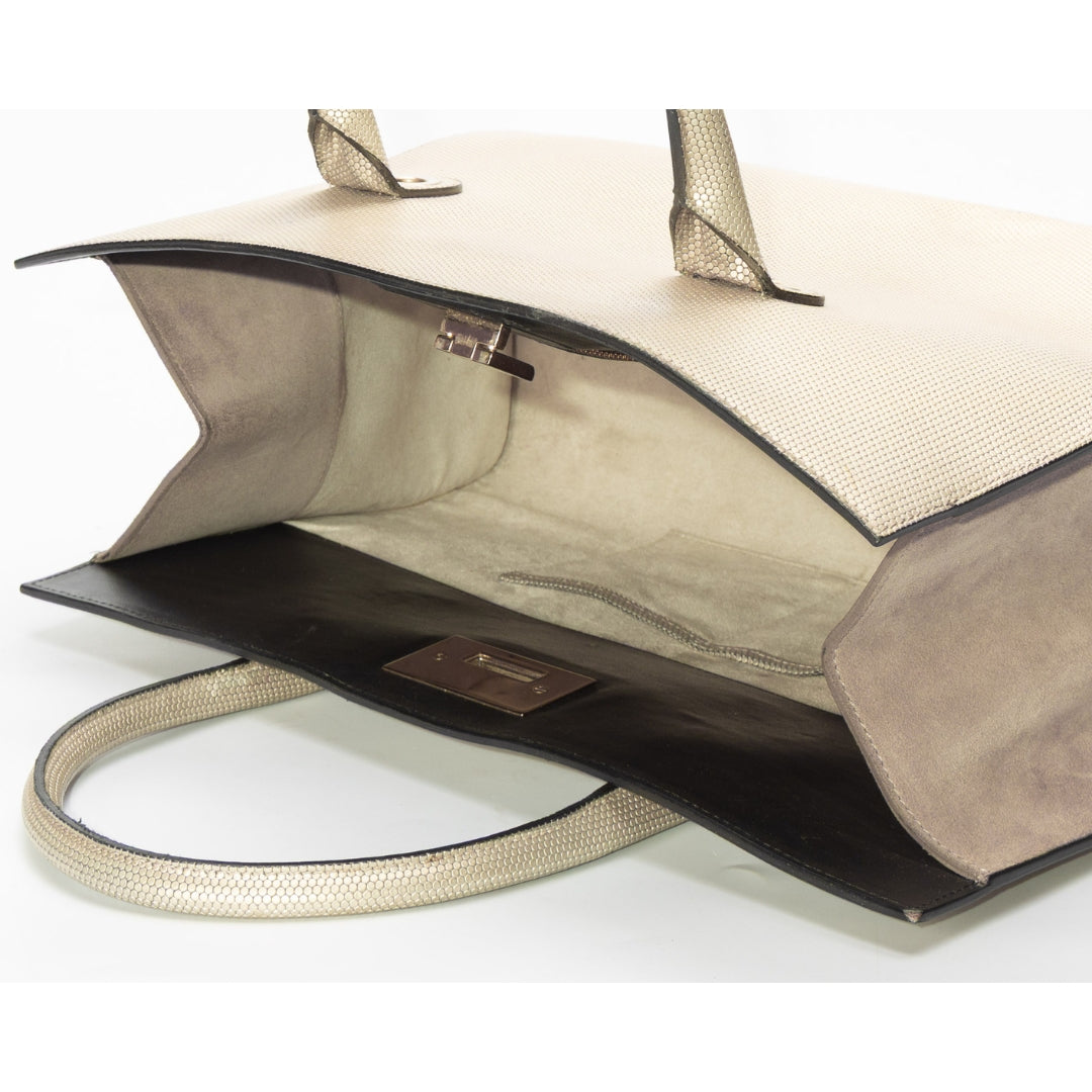 Jimmy Choo Beige Medium Riley Tote
