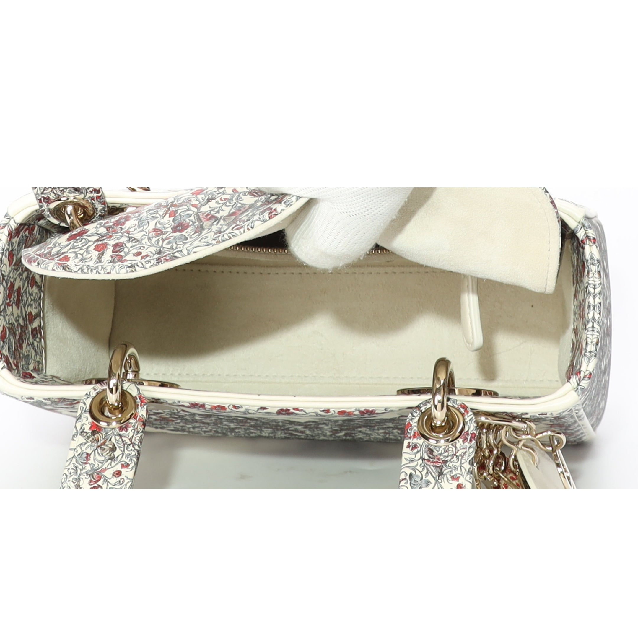 Dior Multicolor Amour de Roses Print Small Lady Dior Bag