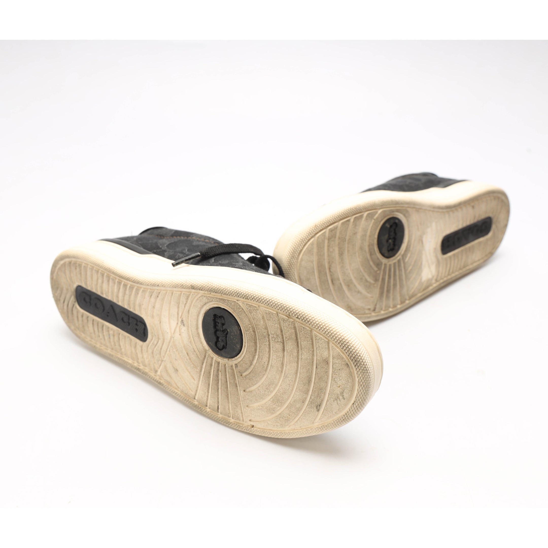 Coach Black Low Line Lace-up Sneakers