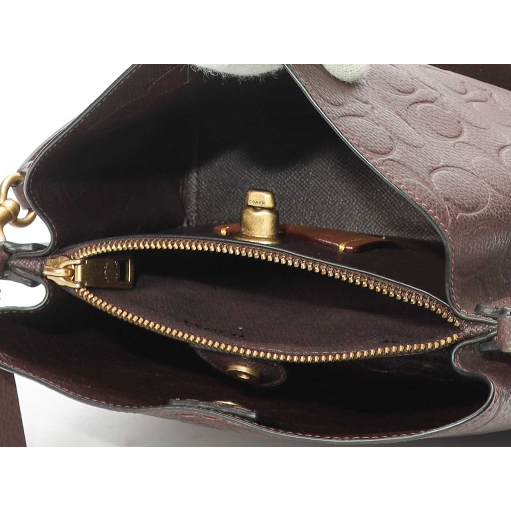 Coach Willow Signature Leather Bucket Bag
