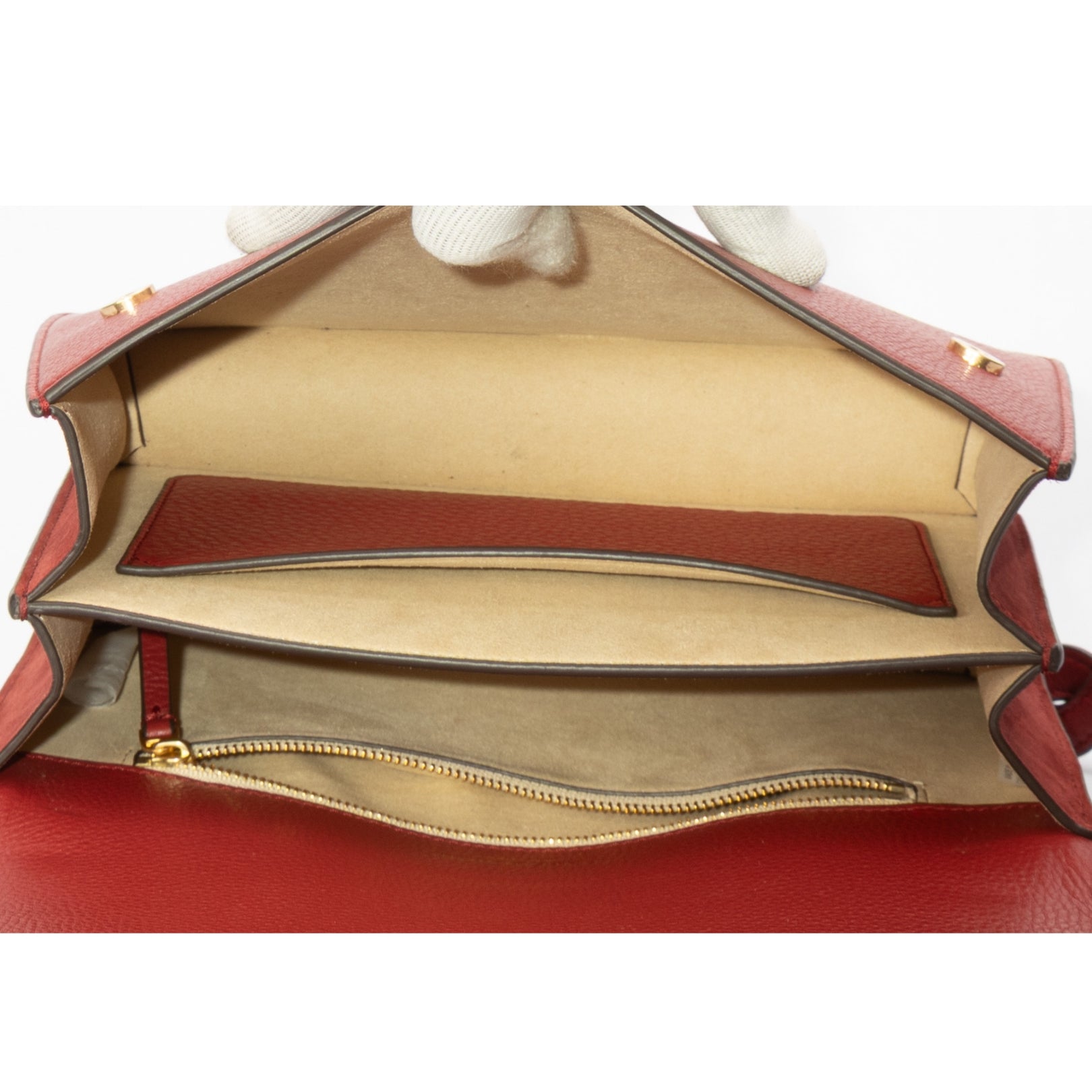 Tory Burch Miller Red Shoulder Bag