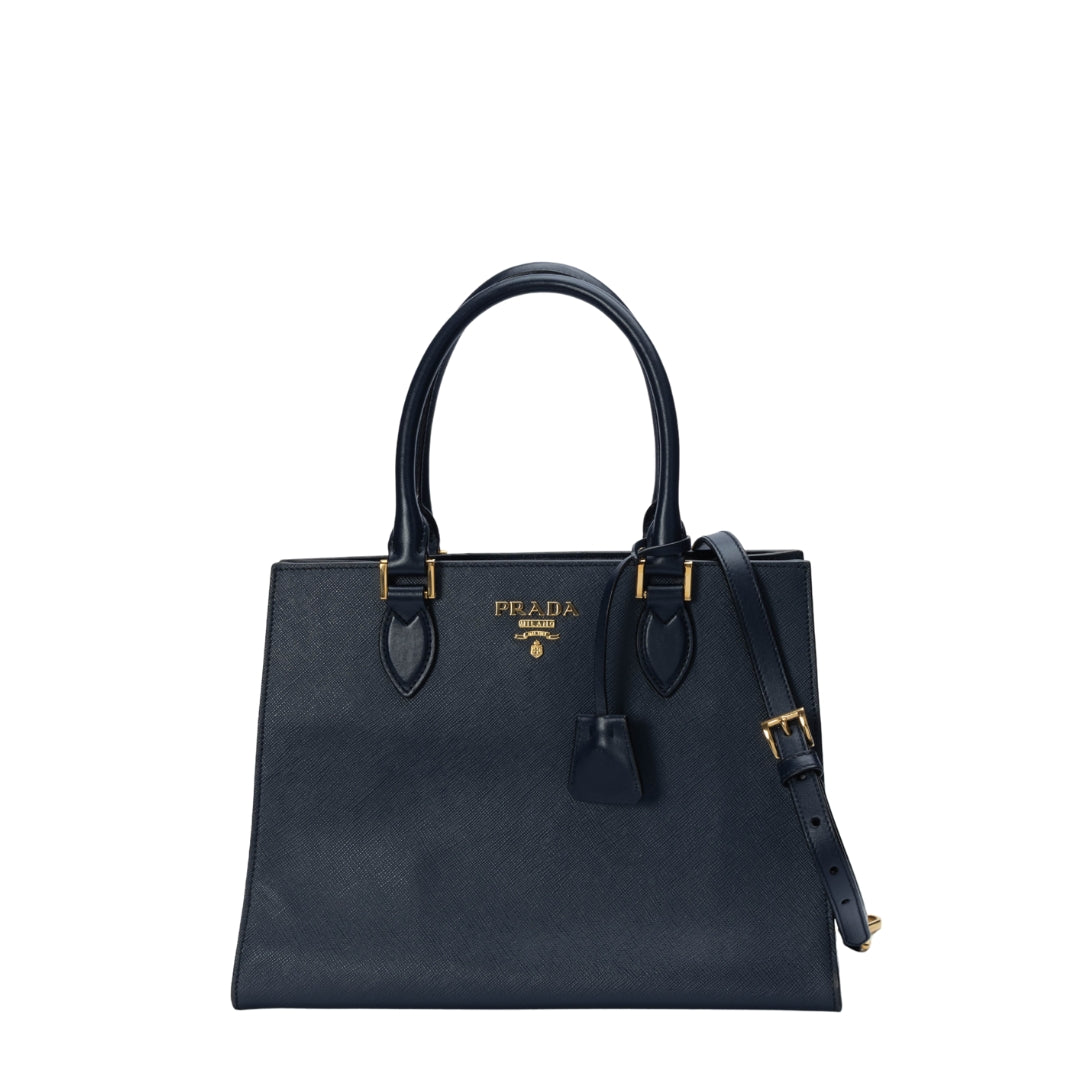 Prada Saffiano Leather Convertible Satchel