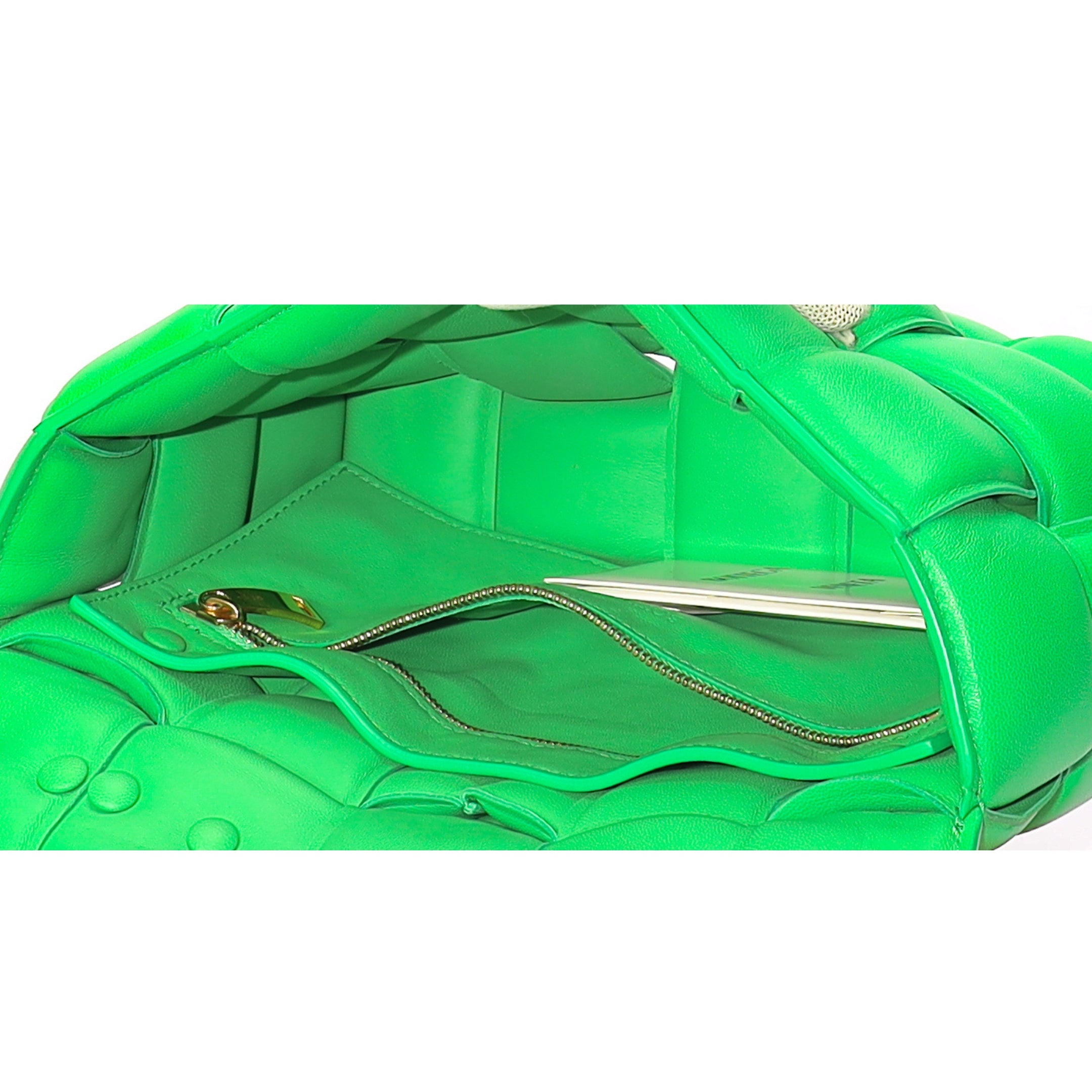 Bottega Veneta Padded Cassette Green Crossbody Bag