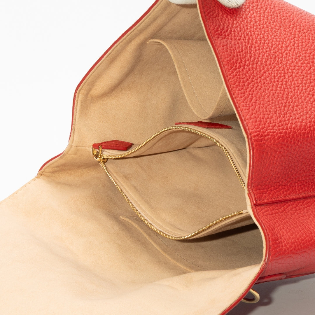 Louis Vuitton Red Taurillon Leather Volta Bag