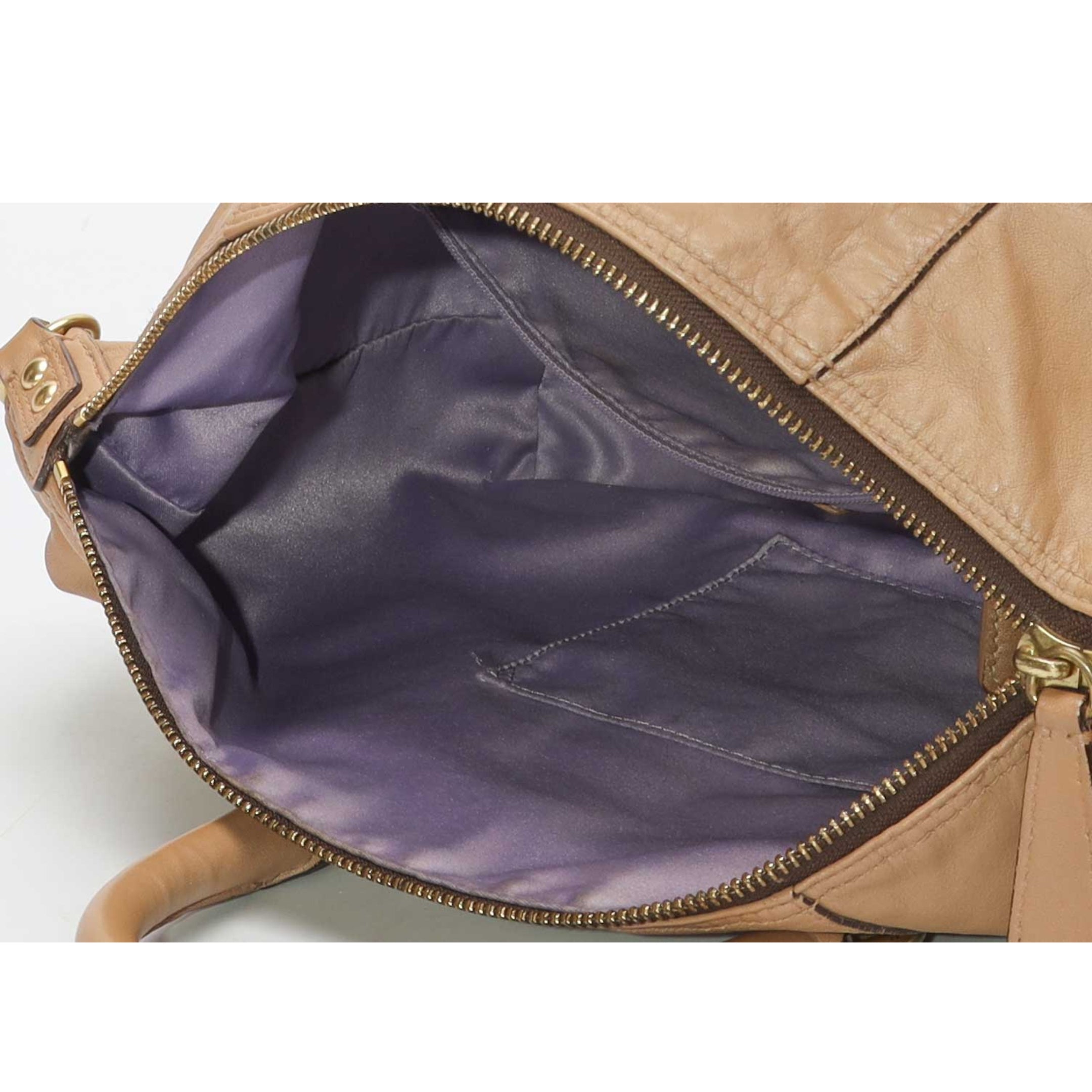 Coach Beige Madison Sabrina Satchel