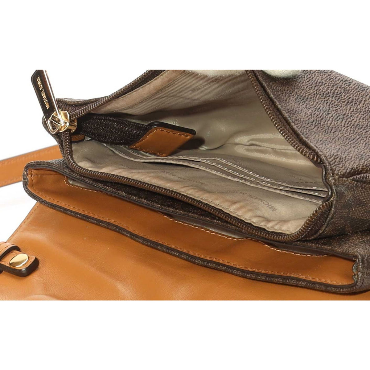 Michael Kors Fulton Flap Brown Crossbody Bag