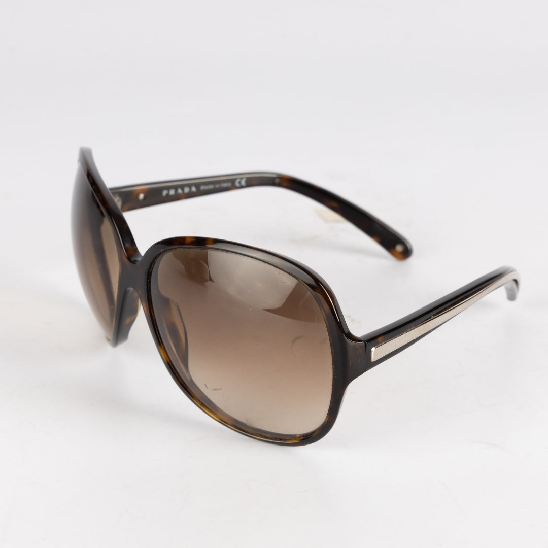 Prada Tortoise Frame Oversized Sunglasses