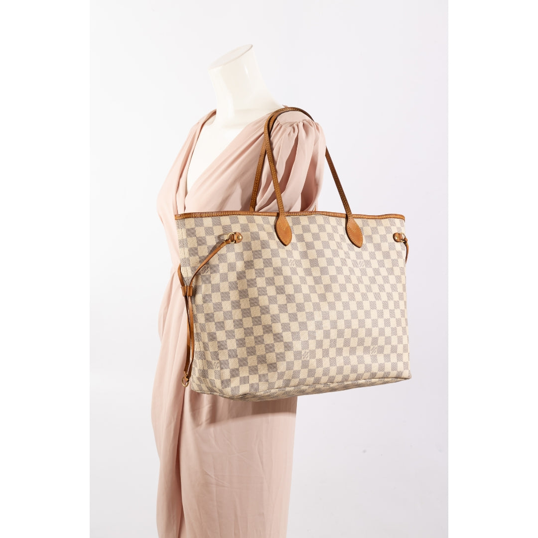 Louis Vuitton Damier Azur Canvas Neverfull GM Bag