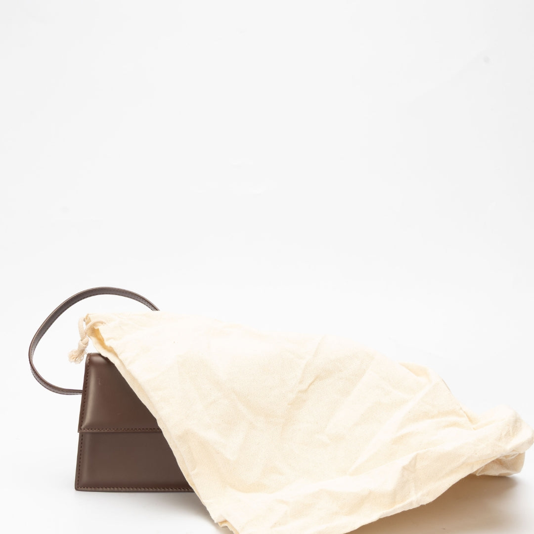 Jacquemus The Bambino Flap Bag Brown