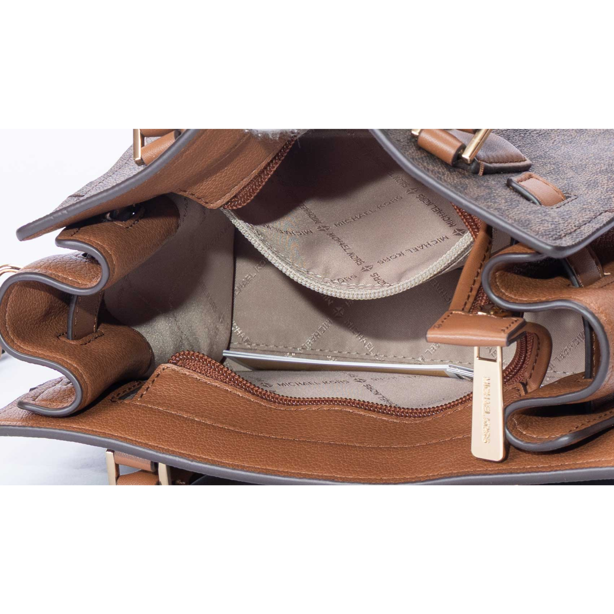 Michael Kors Dark Brown Hamilton Small Satchel