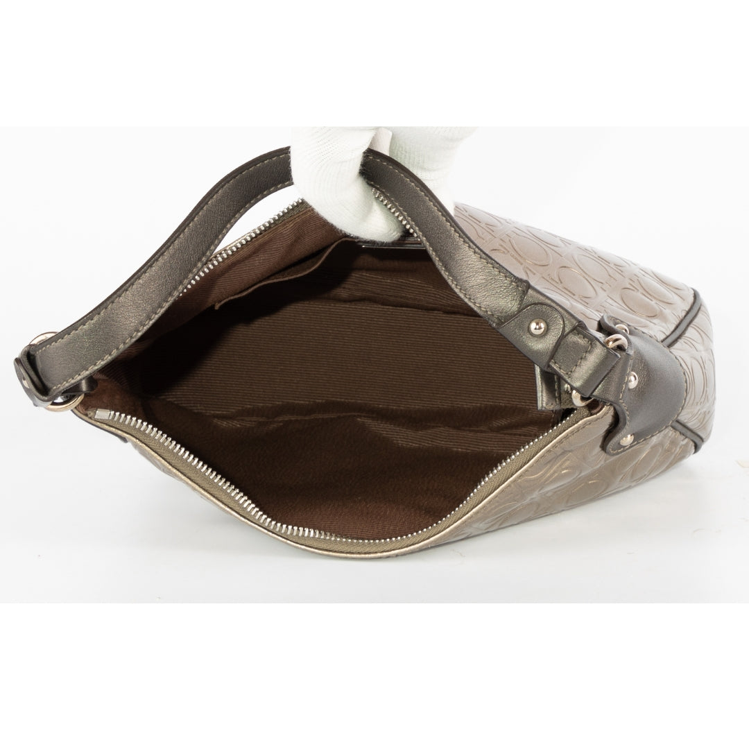 Salvatore Ferragamo Metallic Leather Shoulder Bag