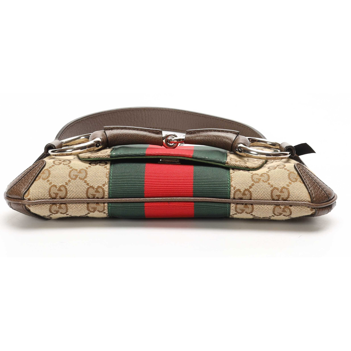 Gucci Beige Horsebit Chain Shoulder Bag