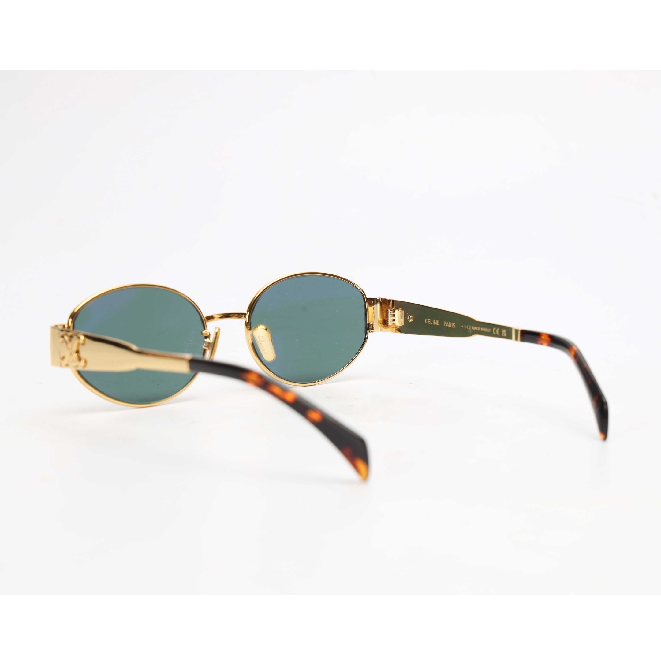 Celine Triomphe Metal Oval Sunglasses