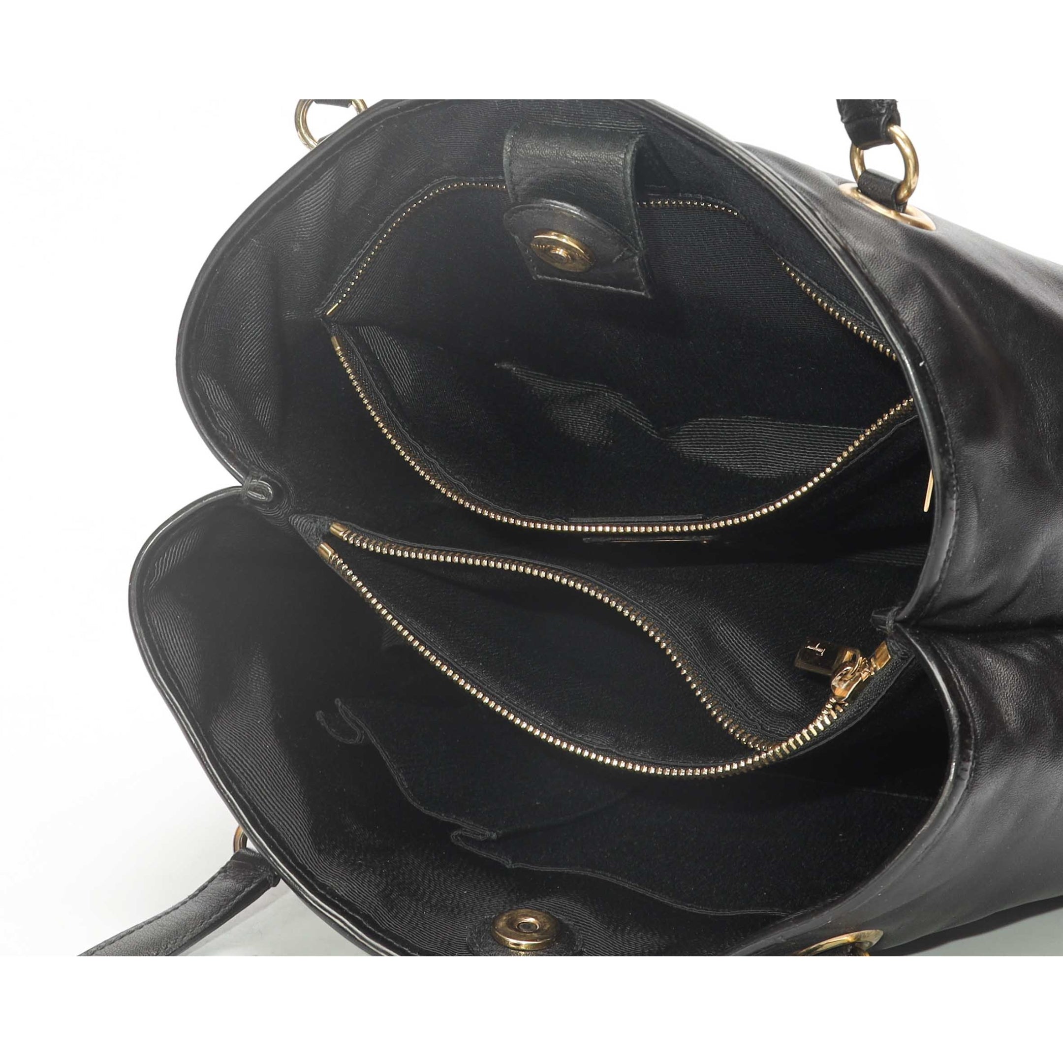 Salvatore Ferragamo Black Vera Tote