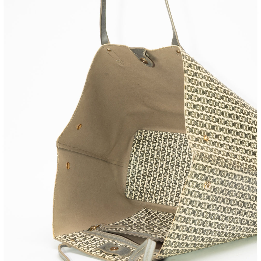 Tory Burch Gemini Link Canvas Tote Bag