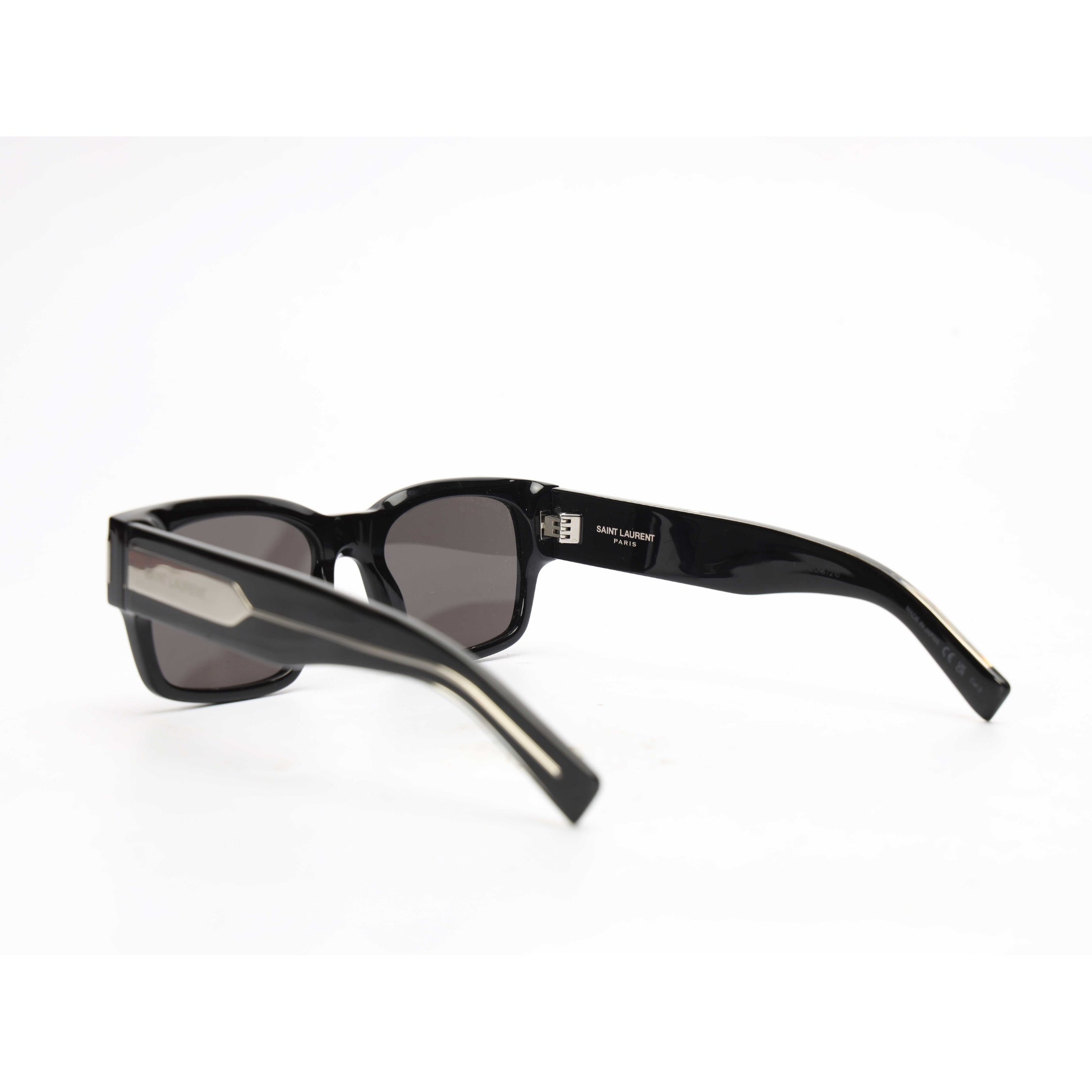 Saint Laurent Black Square Acetate Sunglasses