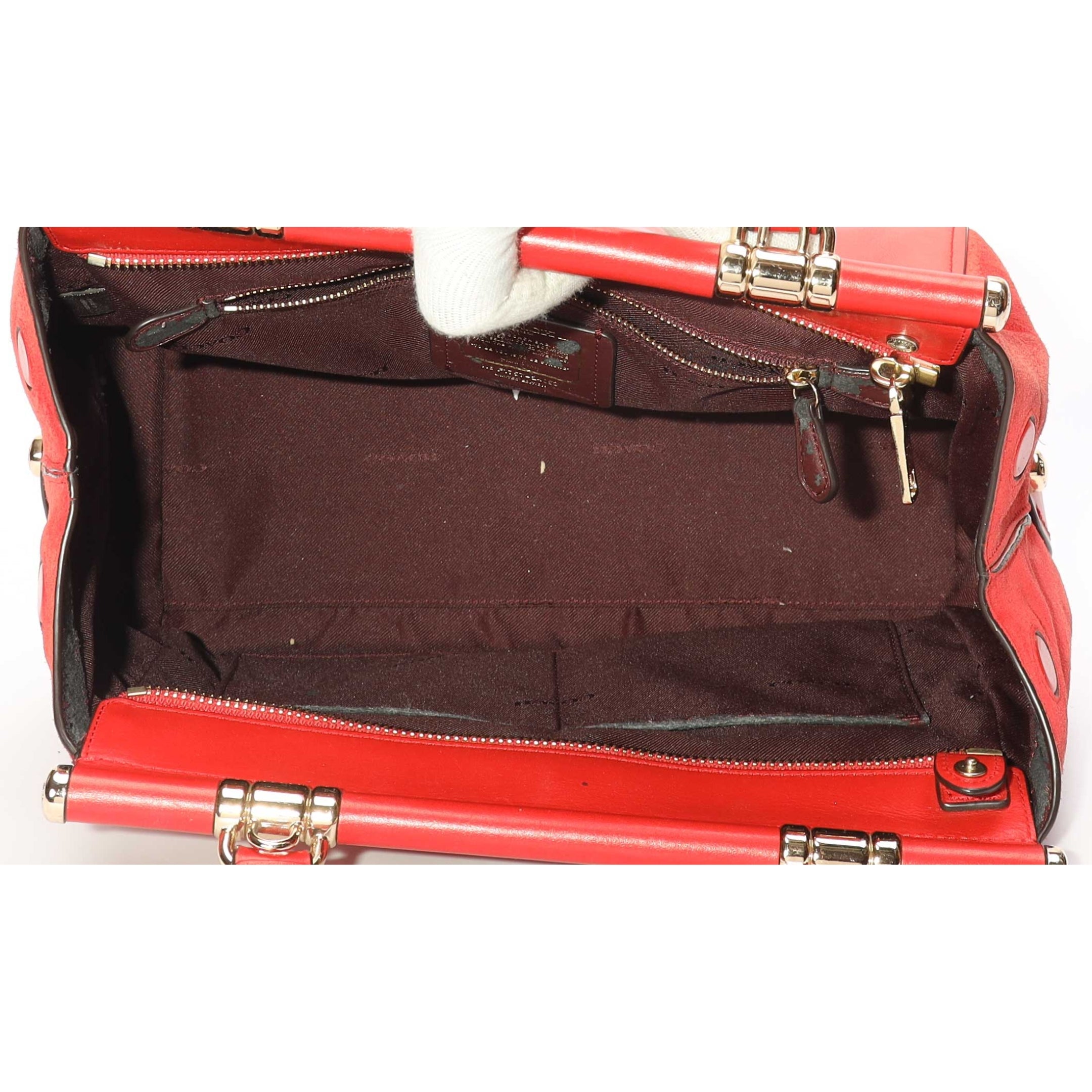 Coach Red Grace Convertible Satchel