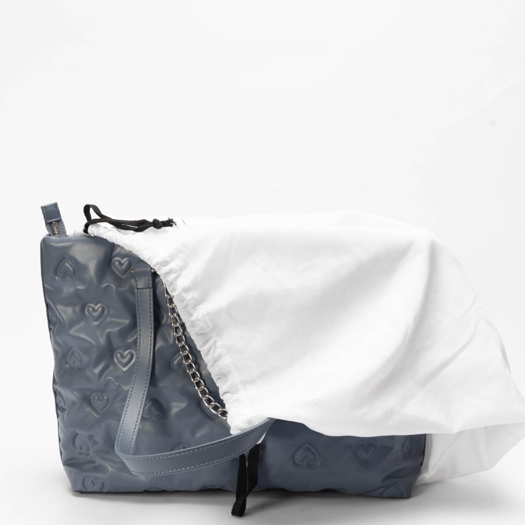 Love Moschino Heart Quilted Faux Leather Tote Bag