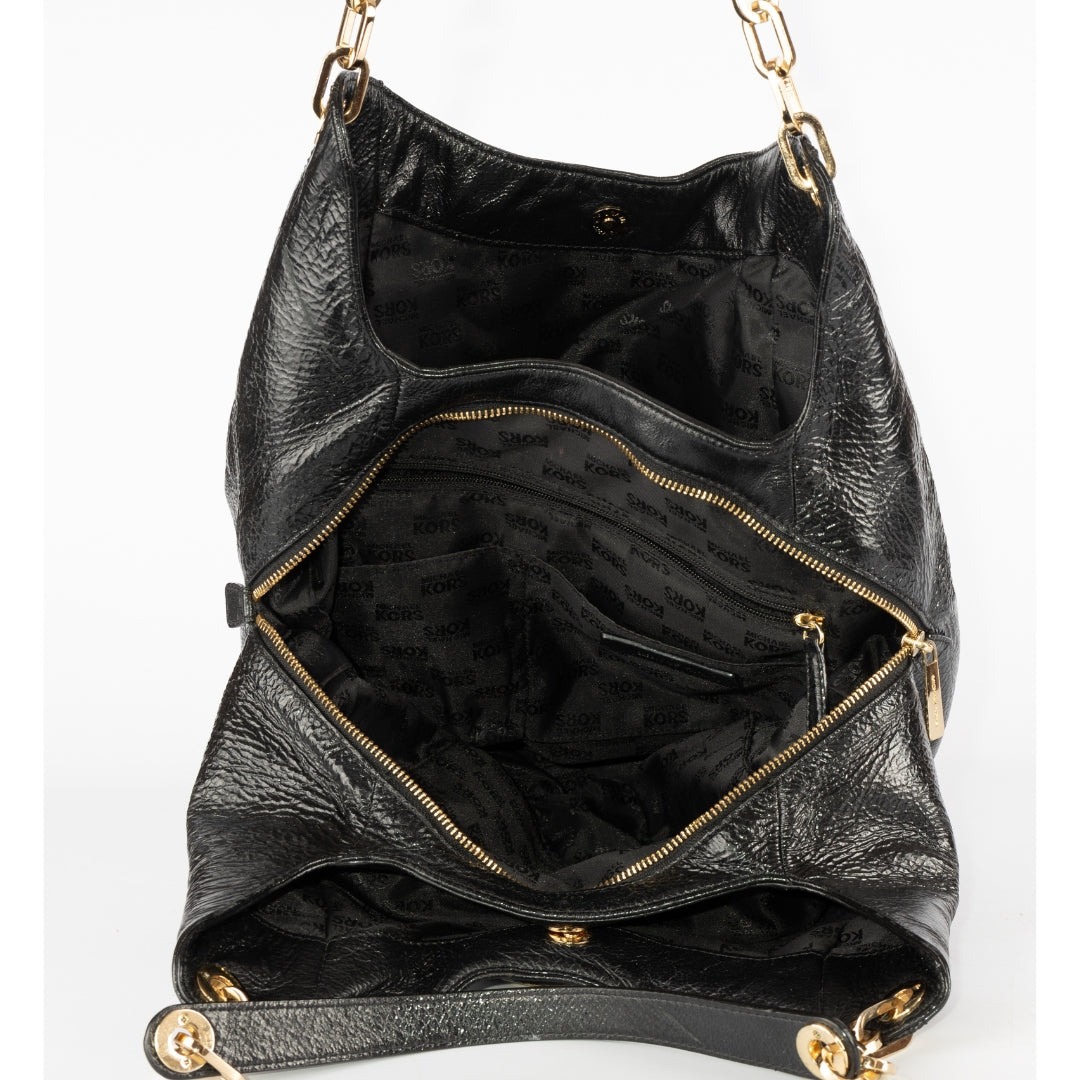 Michael Kors Textured Leather Hobo Bag