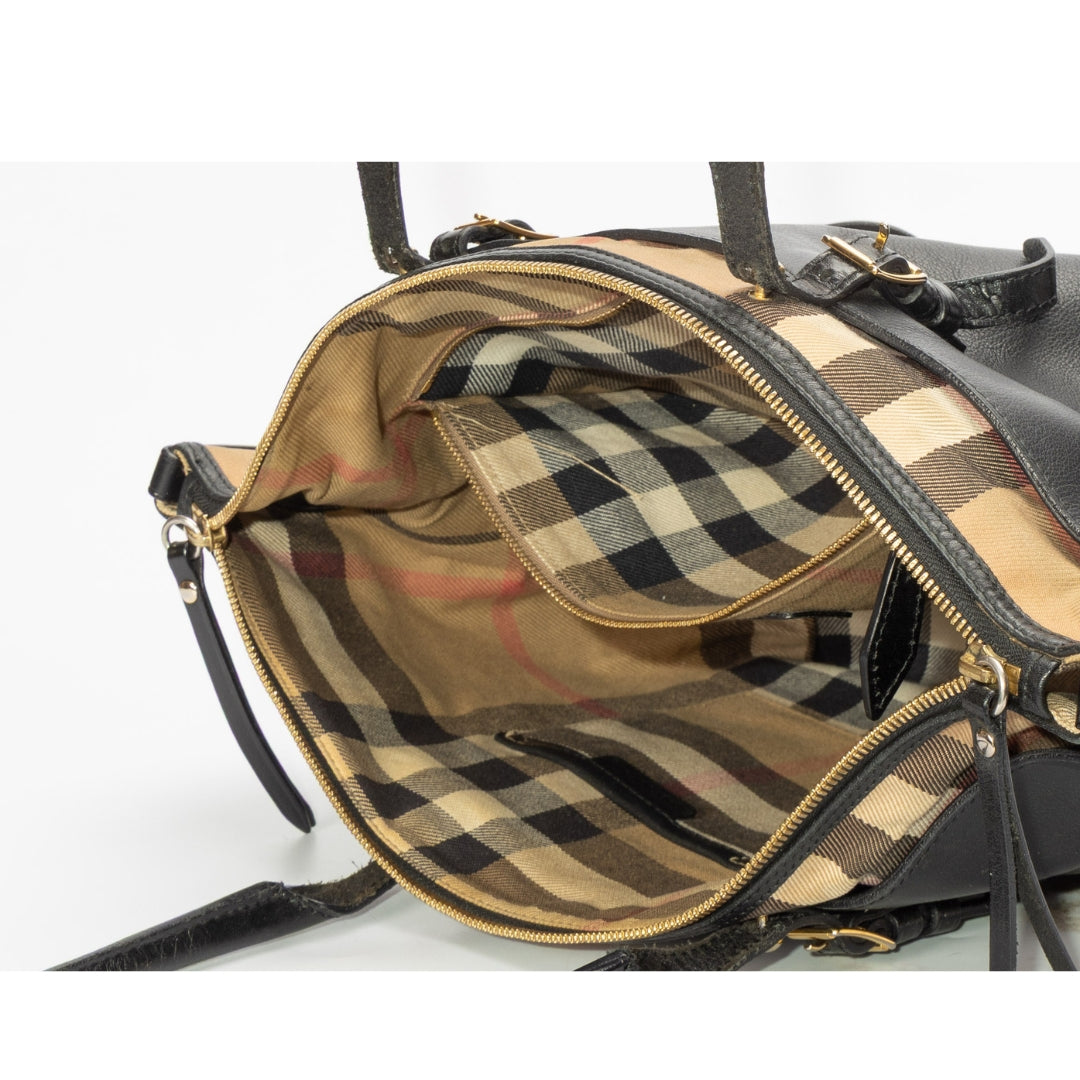 Burberry Black House Check Canvas Salisbury Tote