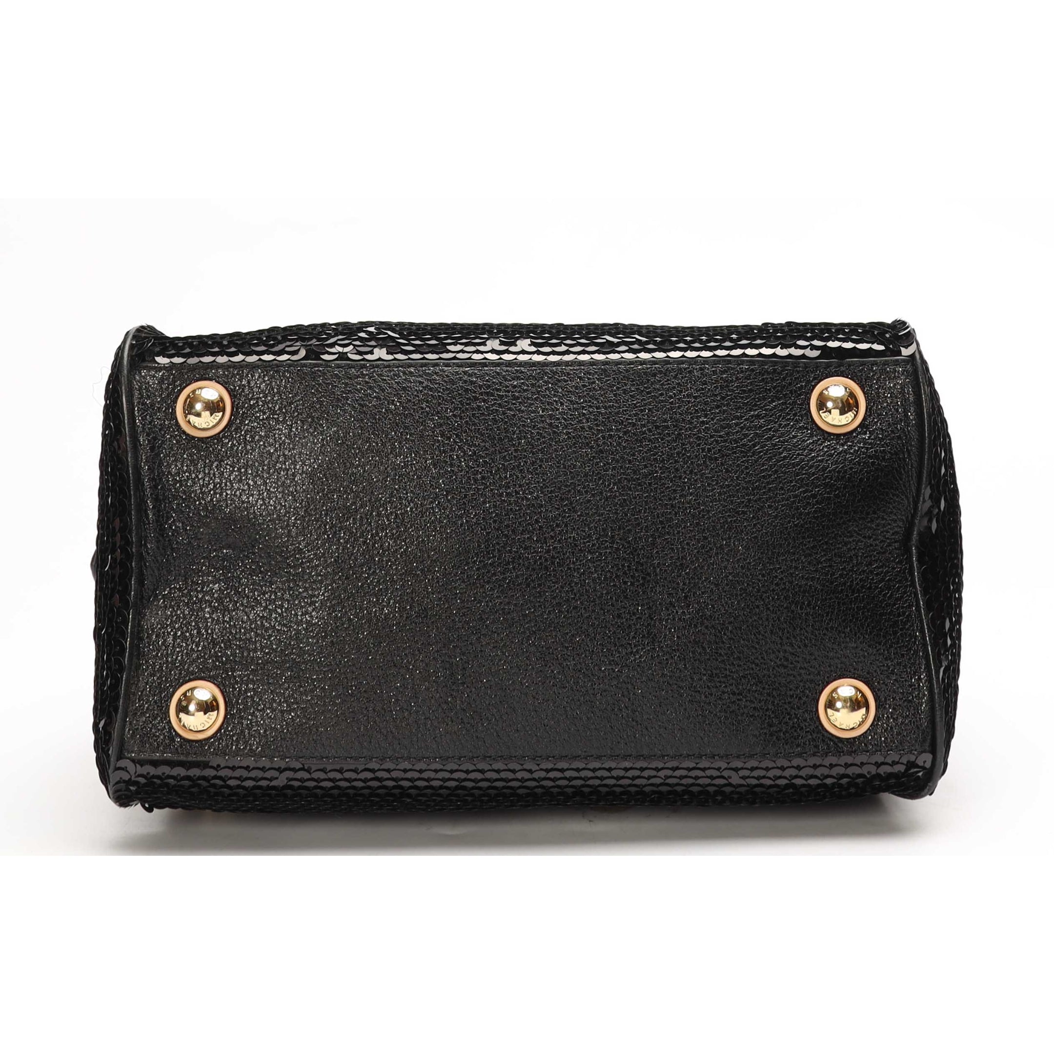 Michael Kors Grayson Sequin Black Satchel