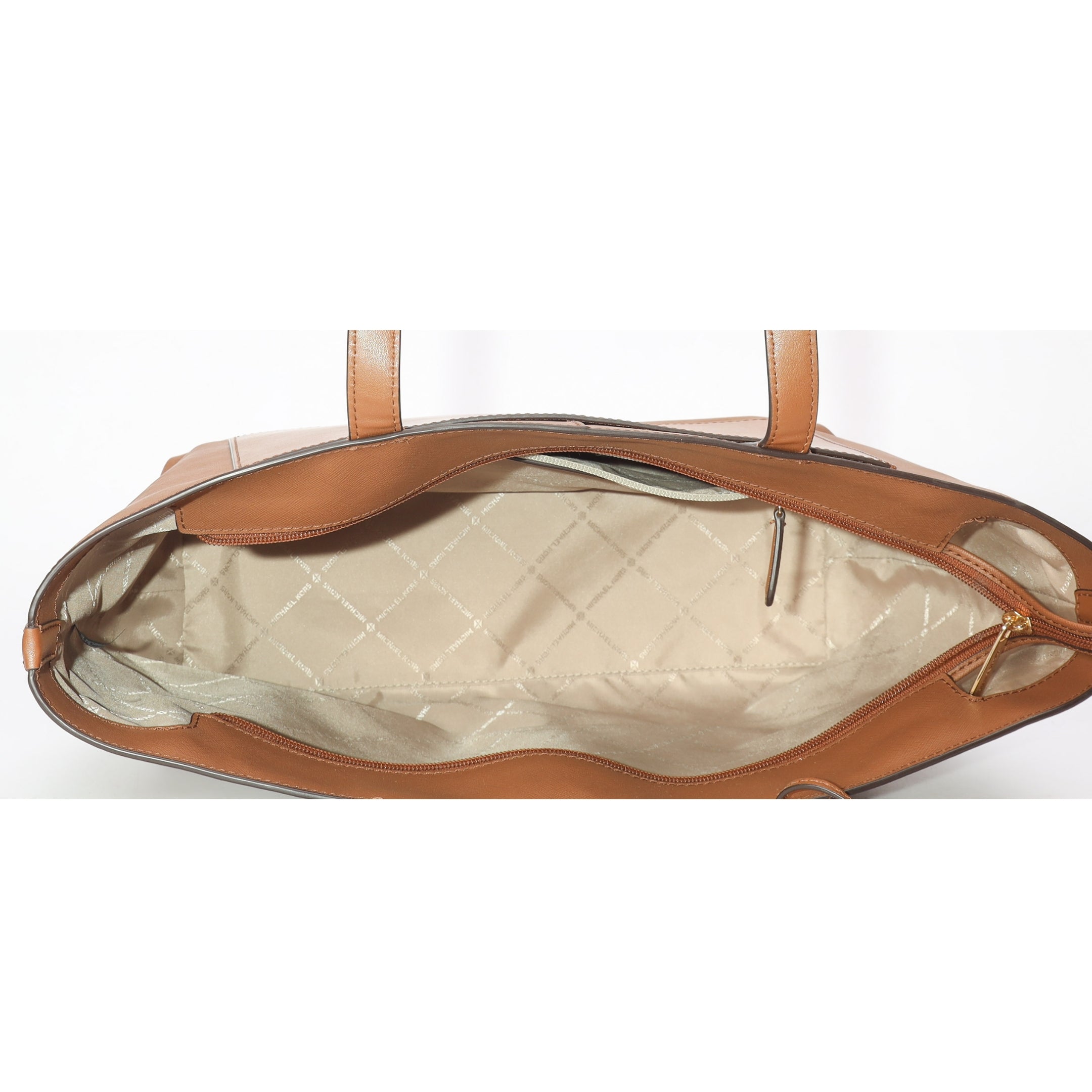 Michael Kors Jet Set Tan Zip Carryall Tote