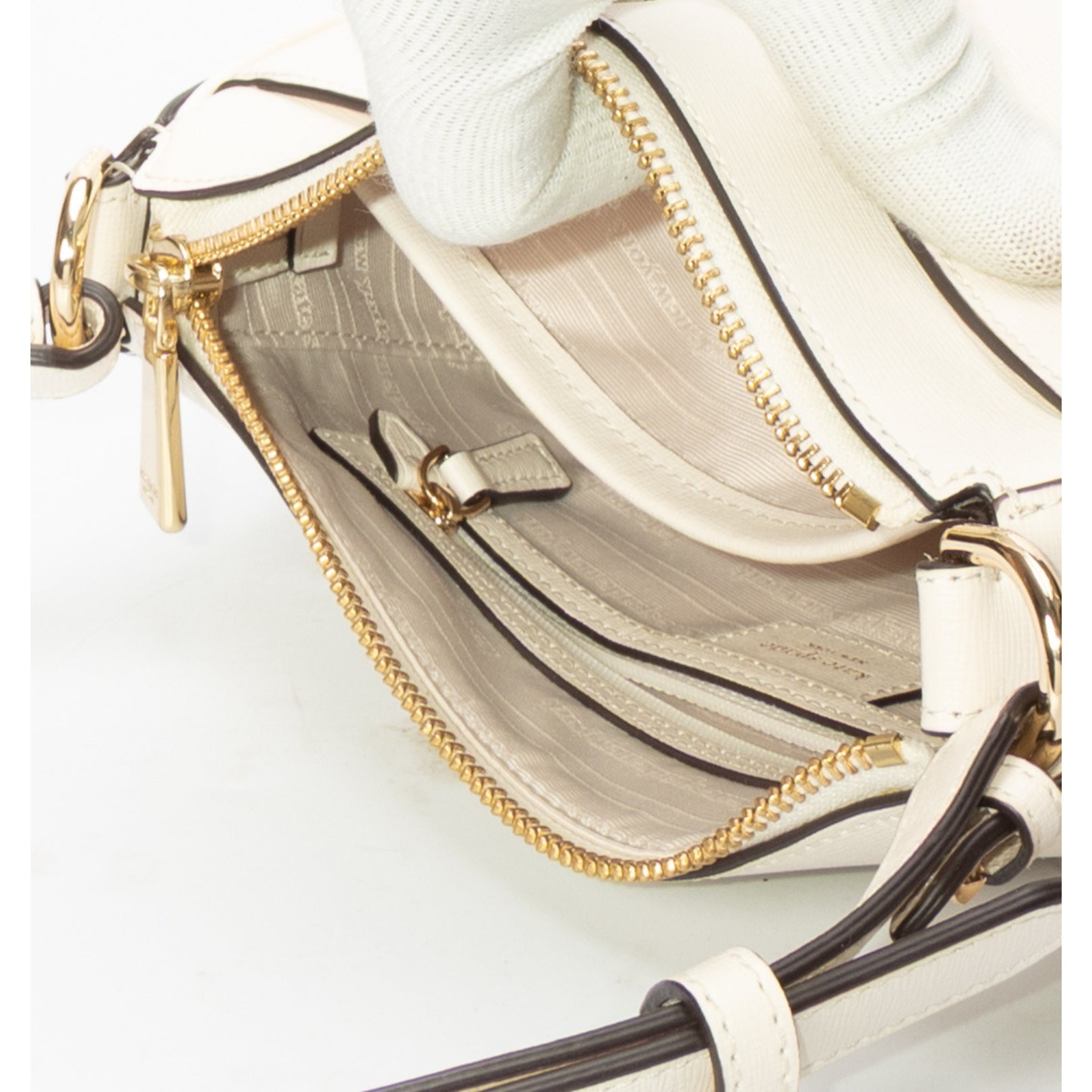 Kate Spade White Bleecker Small Crossbody Bag